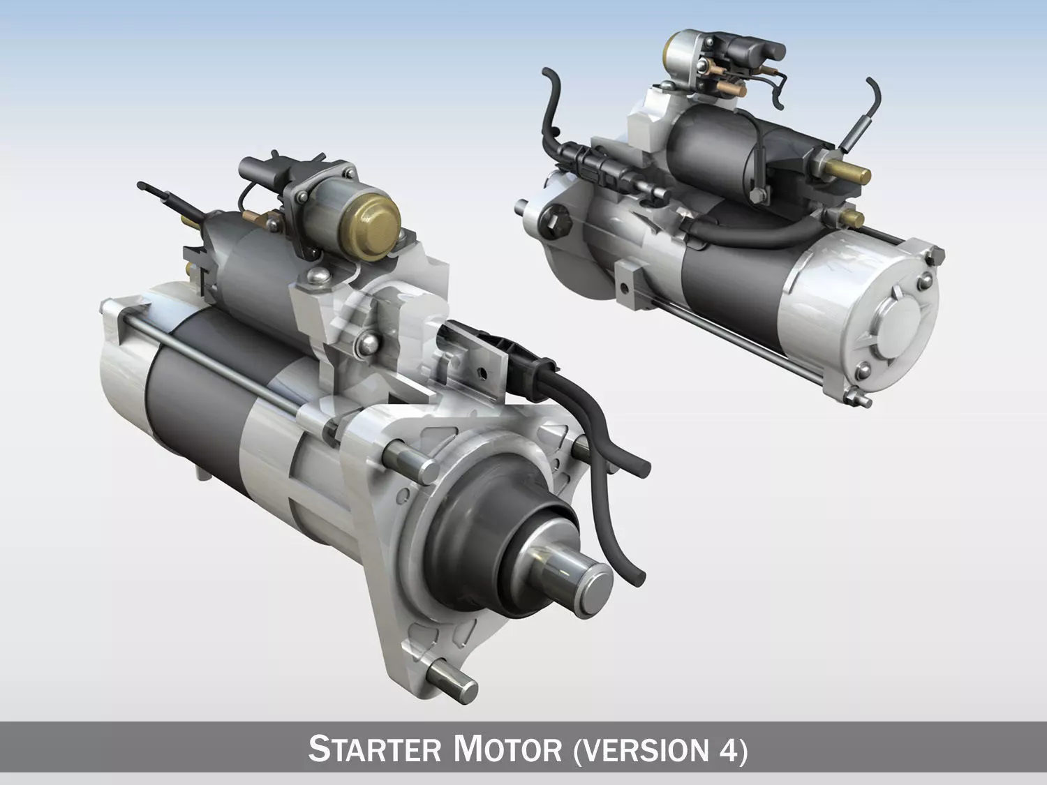 Starter Motor 04 3D model_0