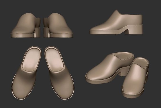Men Shoe with heels - Leather Shoes Free 3D print model