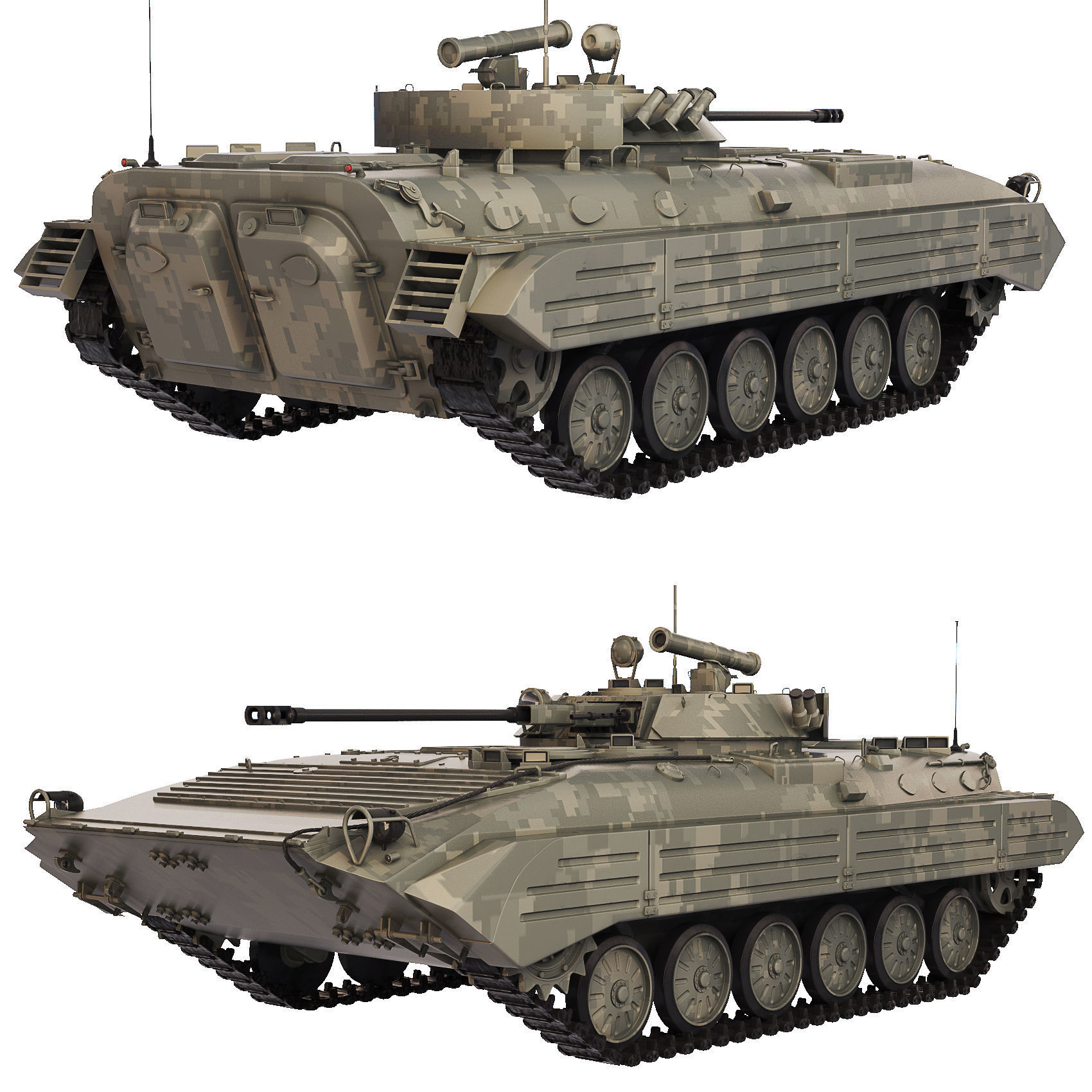 BMP 2 1982 3D model_2