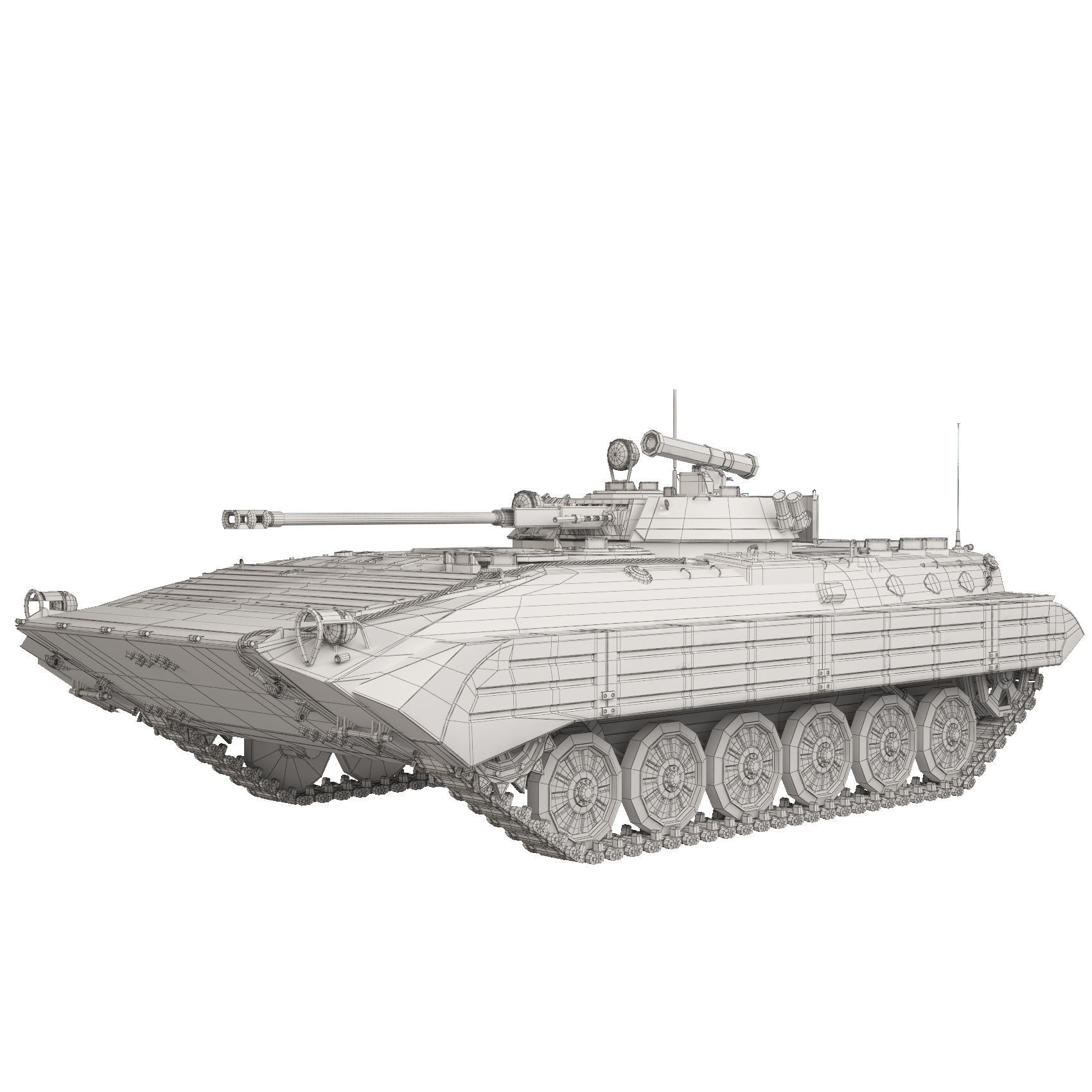 BMP 2 1982 3D model_14