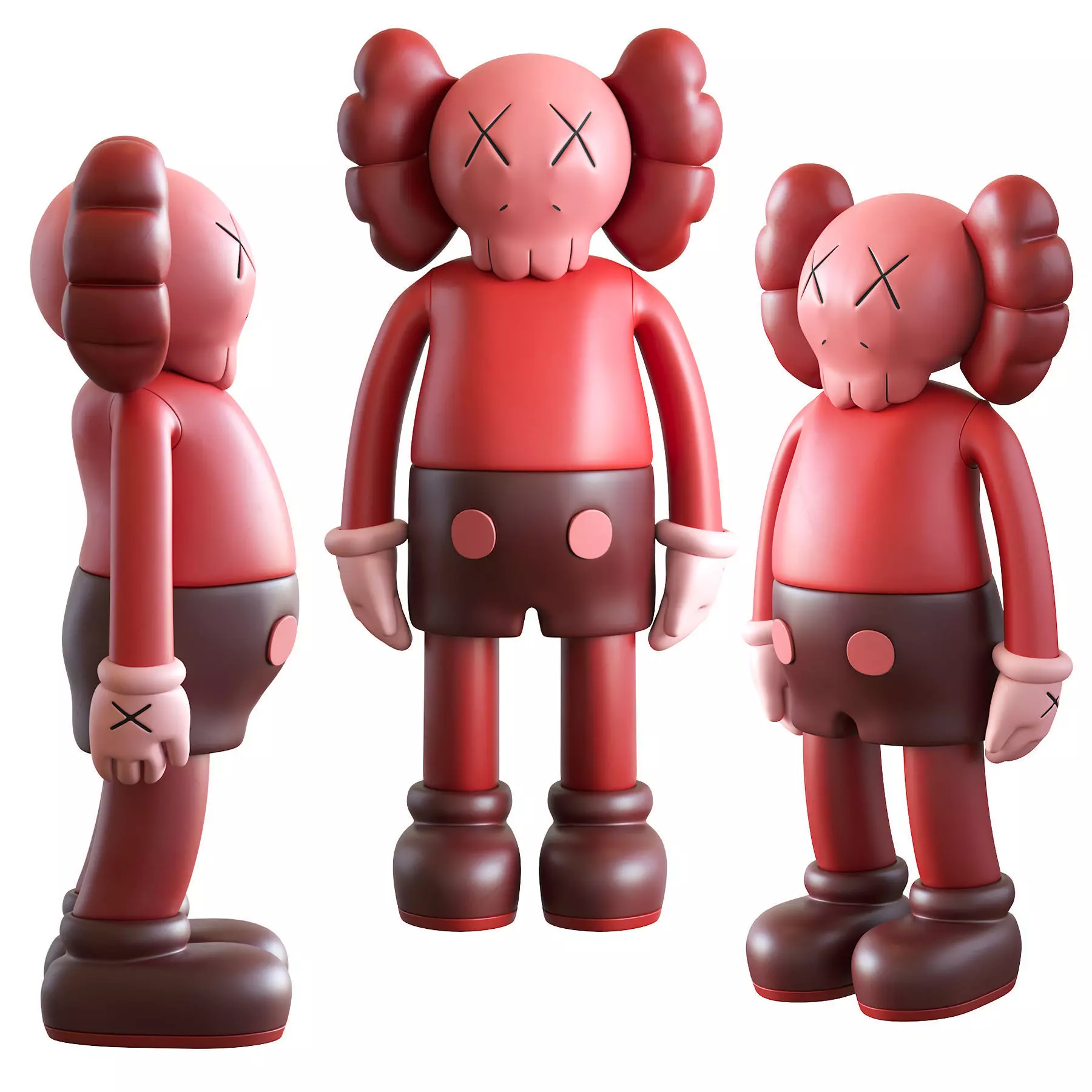 Kaws Red Blush Companion 2016 3D model