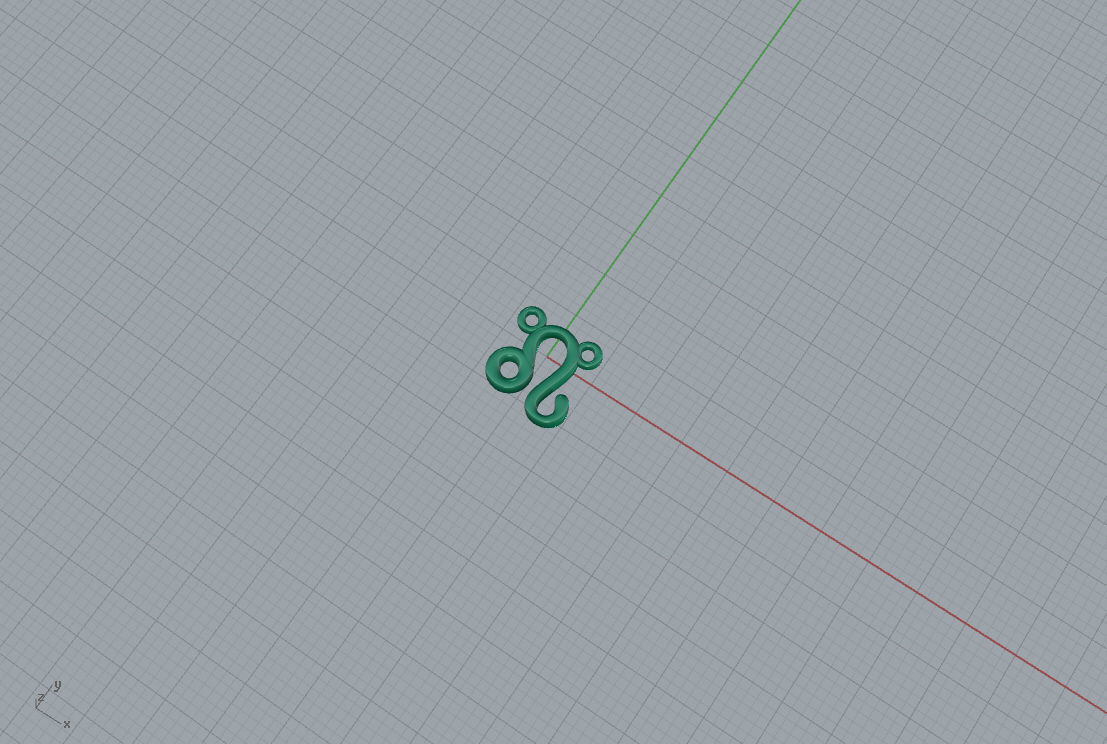 Zodiac signs - Leo pendant 3D print model_5