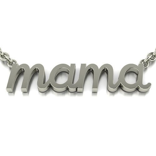 Dainty Mama Pendant 3D print model
