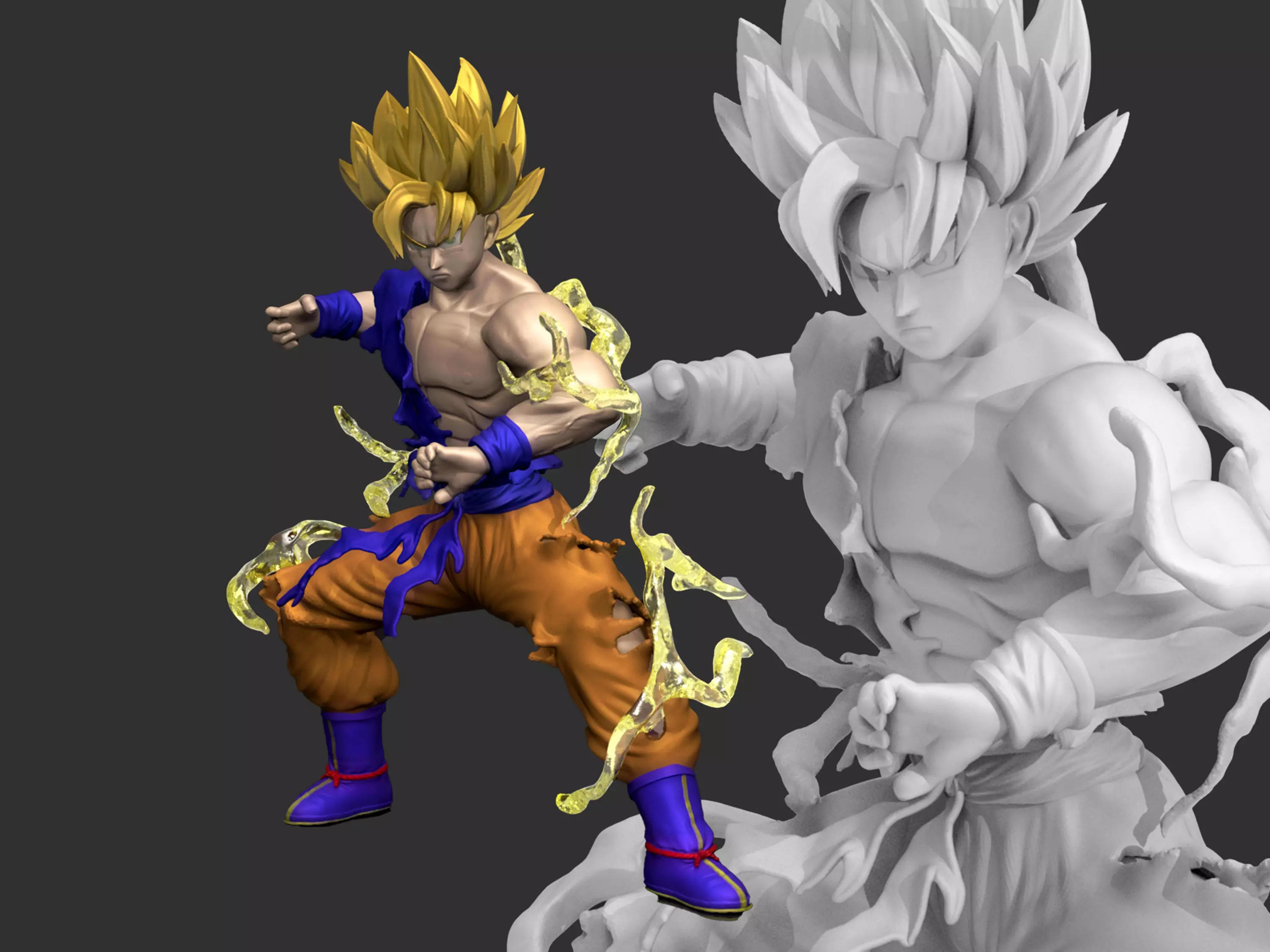 Son GoKu Dragon Ball 3D Printable Free 3D print model