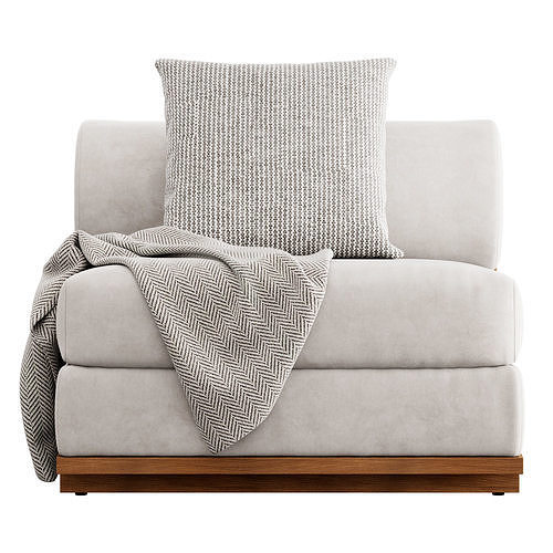 Moving Mountains Slipper Chair 3D model 3