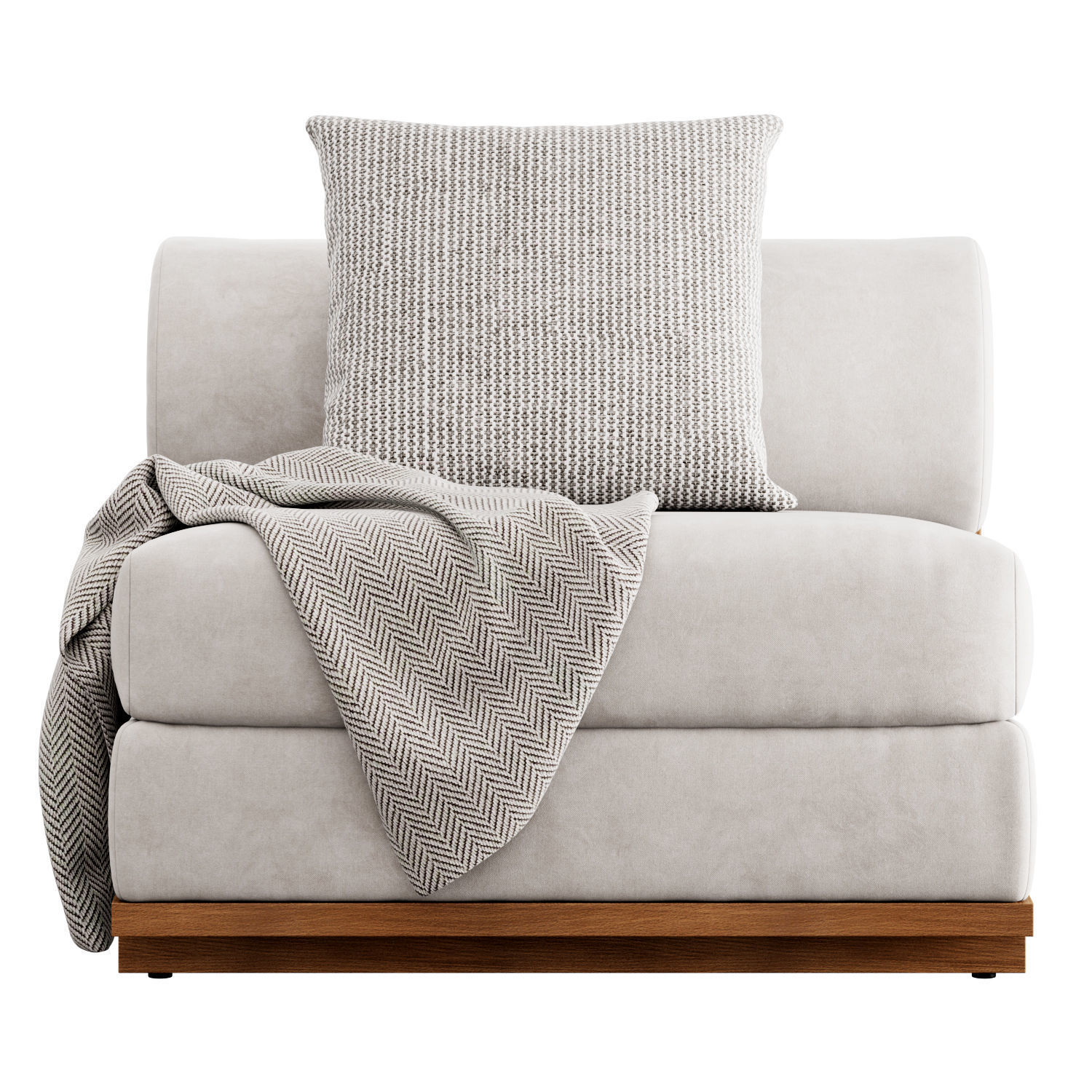 Moving Mountains Slipper Chair 3D model_2