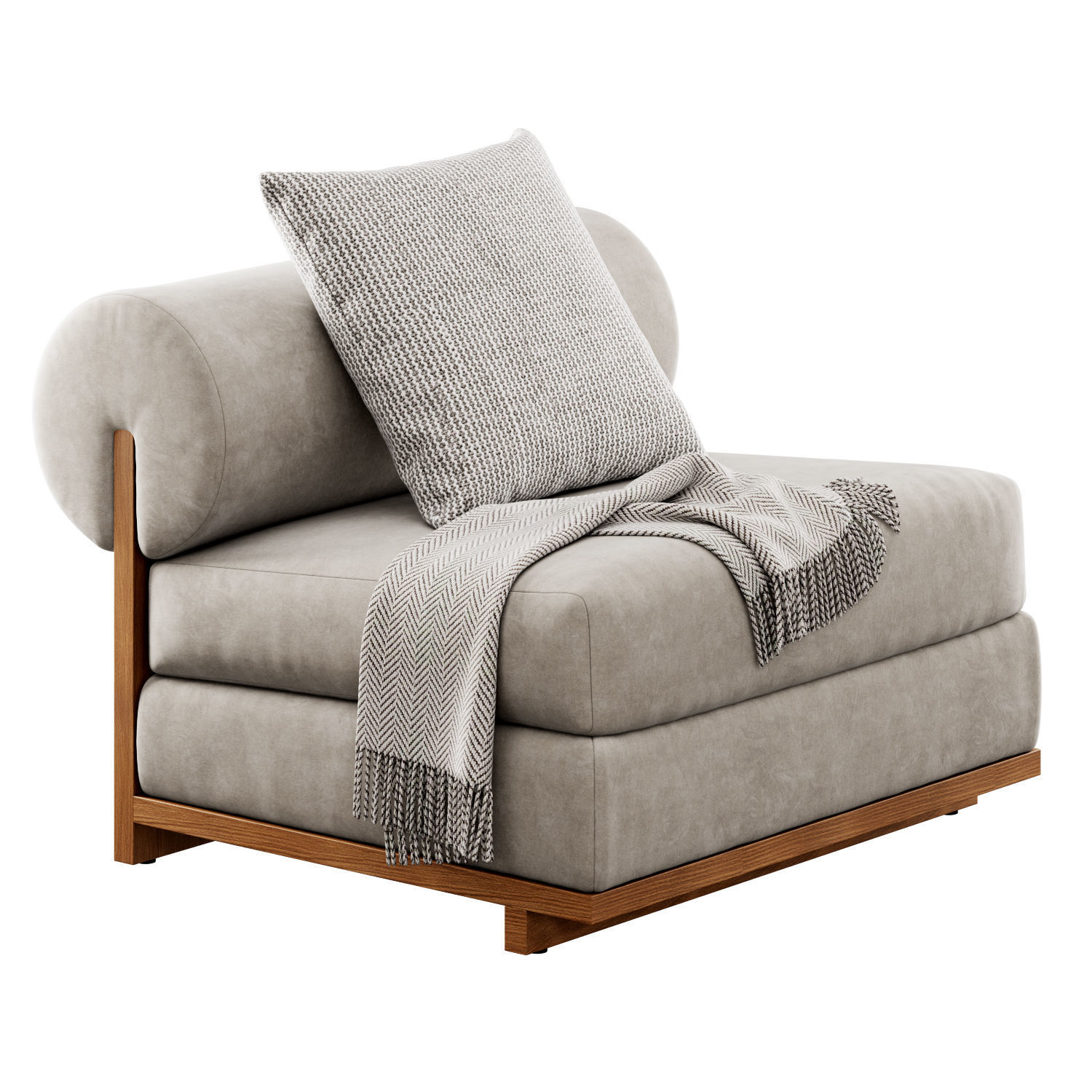 Moving Mountains Slipper Chair 3D model_10