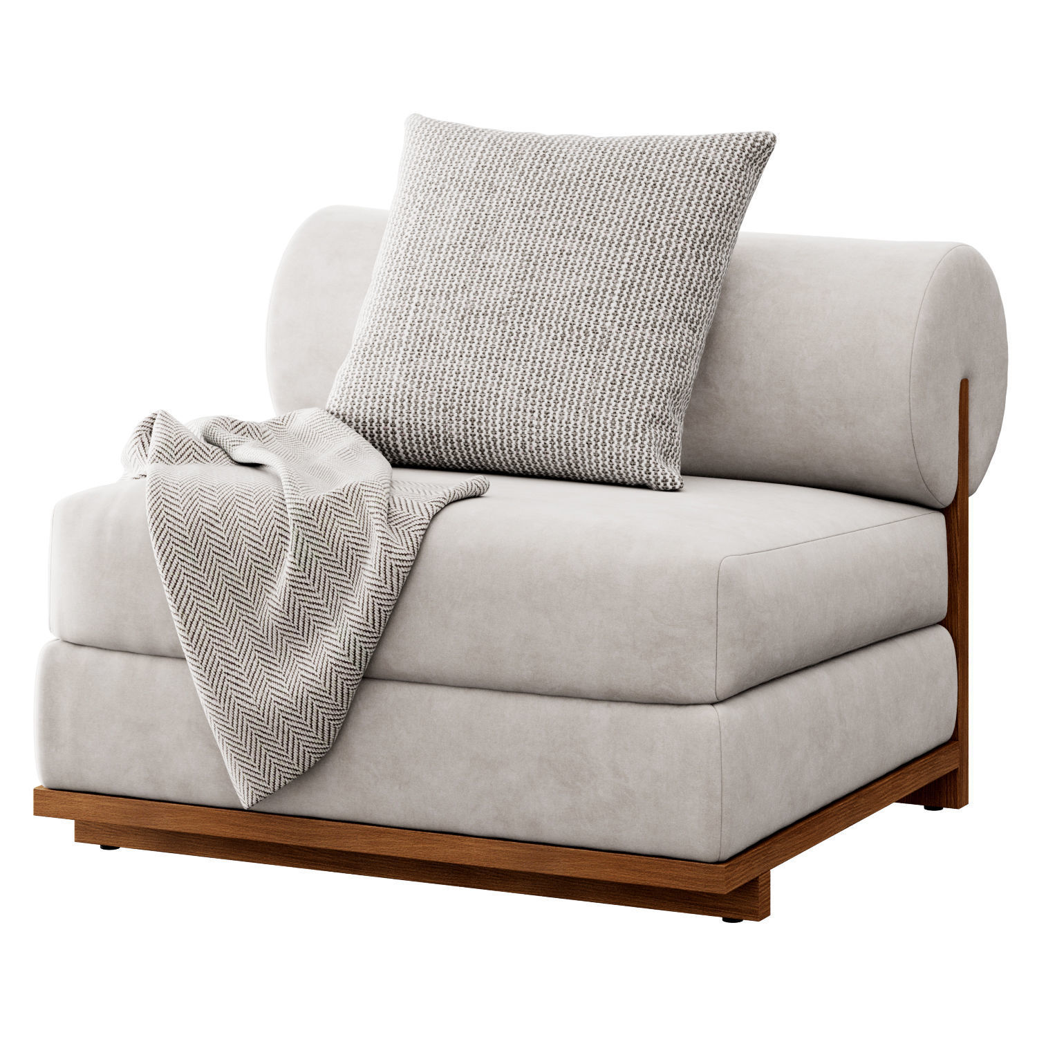 Moving Mountains Slipper Chair 3D model_11