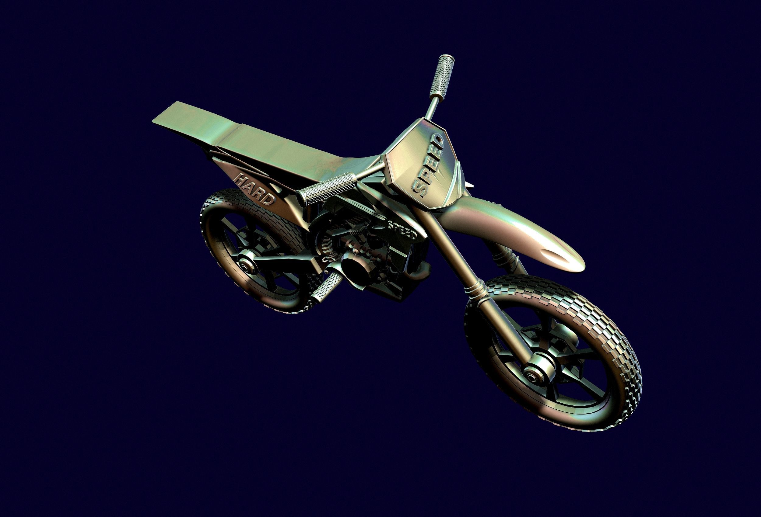 racing motorcycle Suzuki rmz-250 3D print model_15