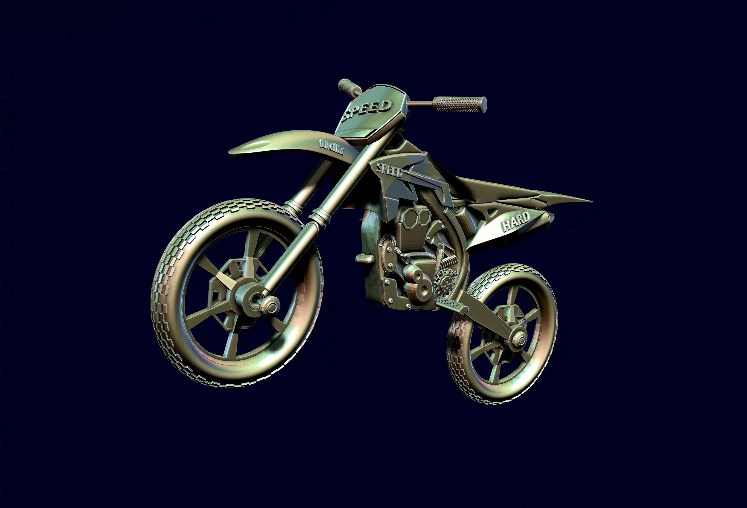 racing motorcycle Suzuki rmz-250 3D print model_0
