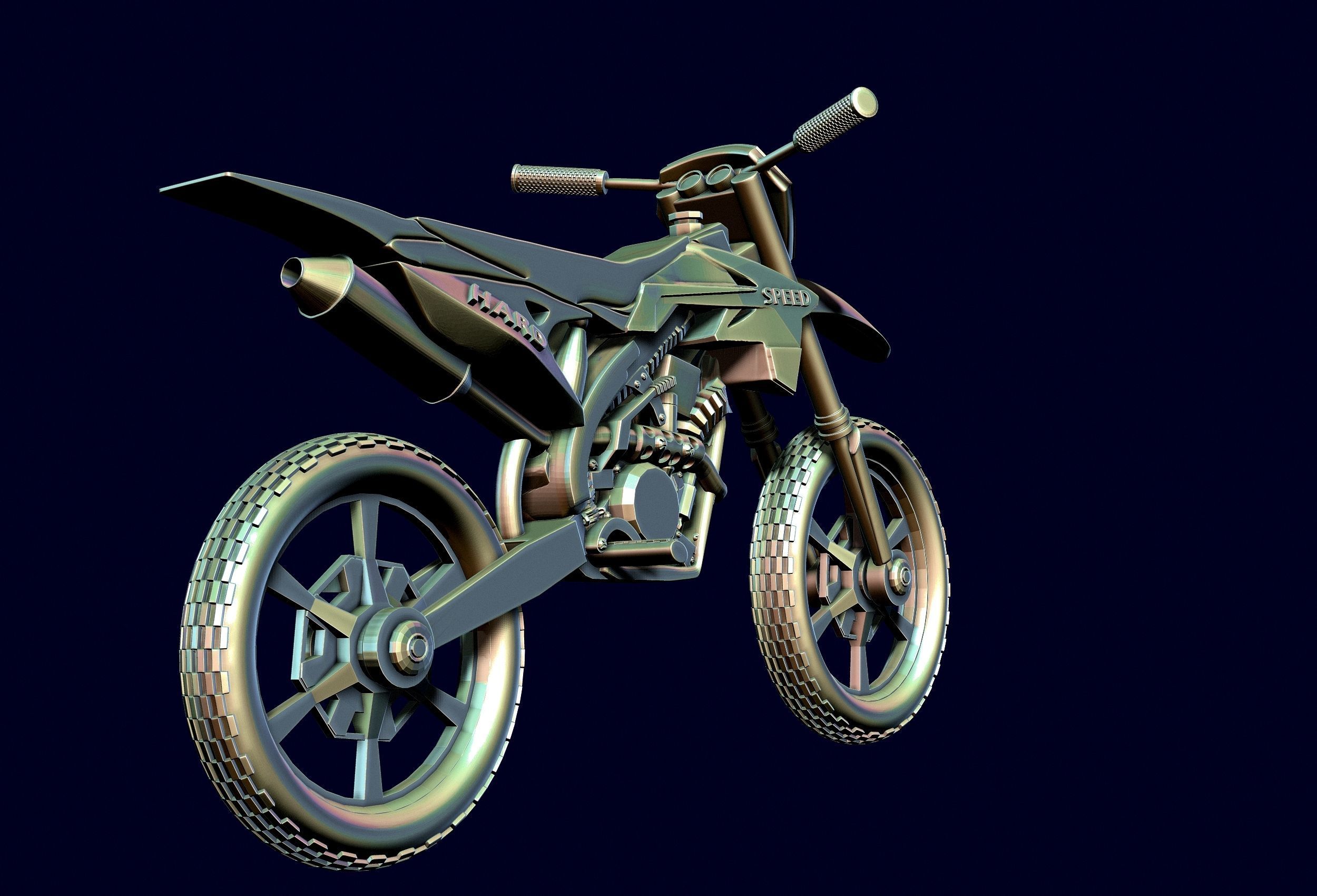 racing motorcycle Suzuki rmz-250 3D print model_5