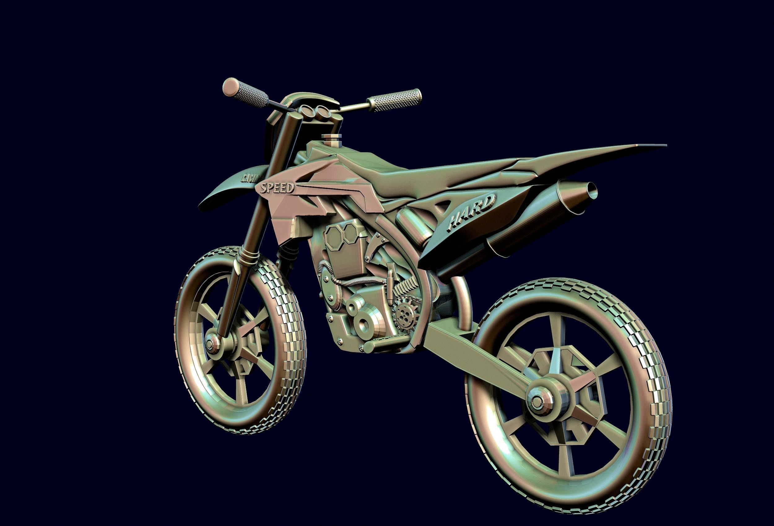 racing motorcycle Suzuki rmz-250 3D print model_16