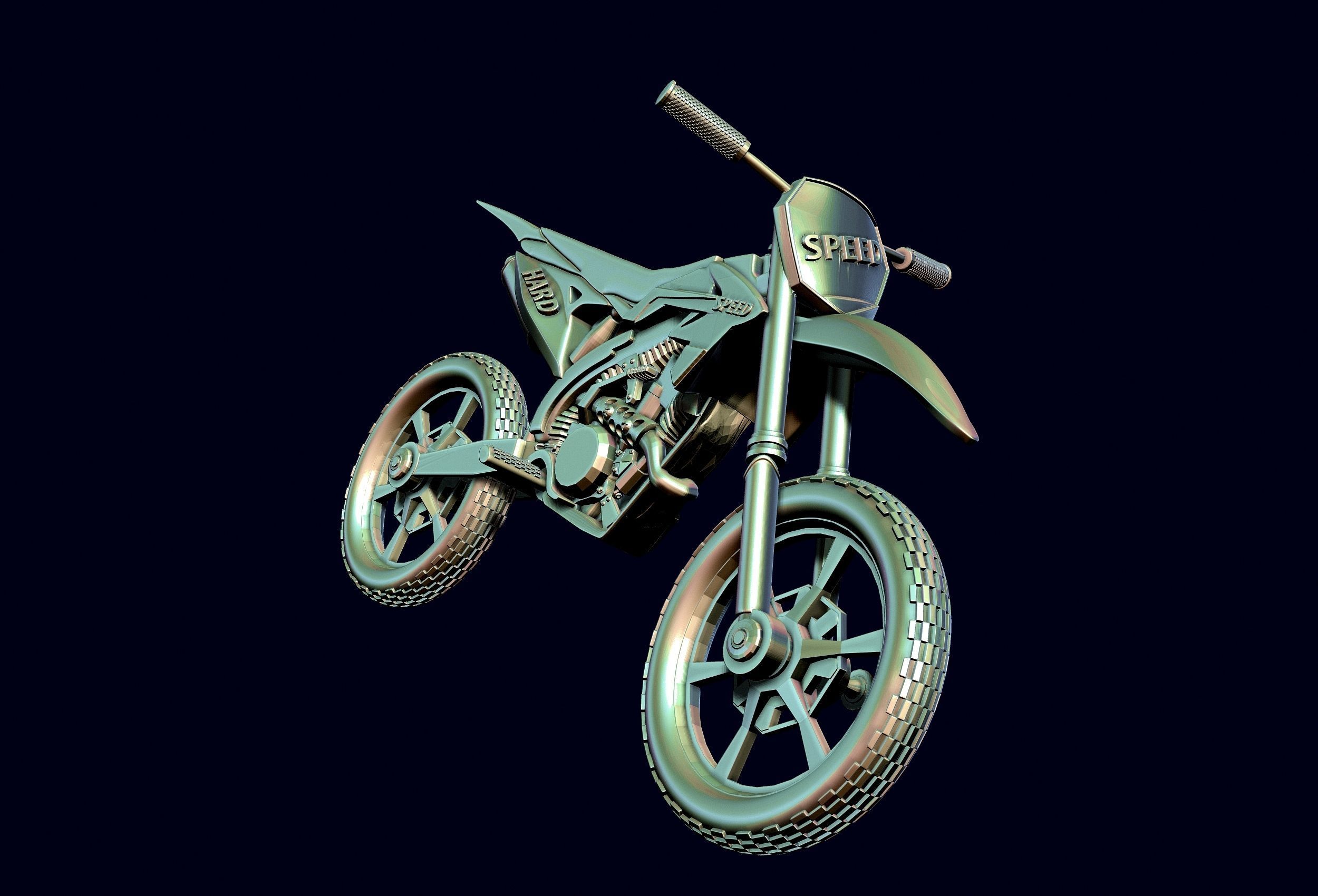 racing motorcycle Suzuki rmz-250 3D print model_17