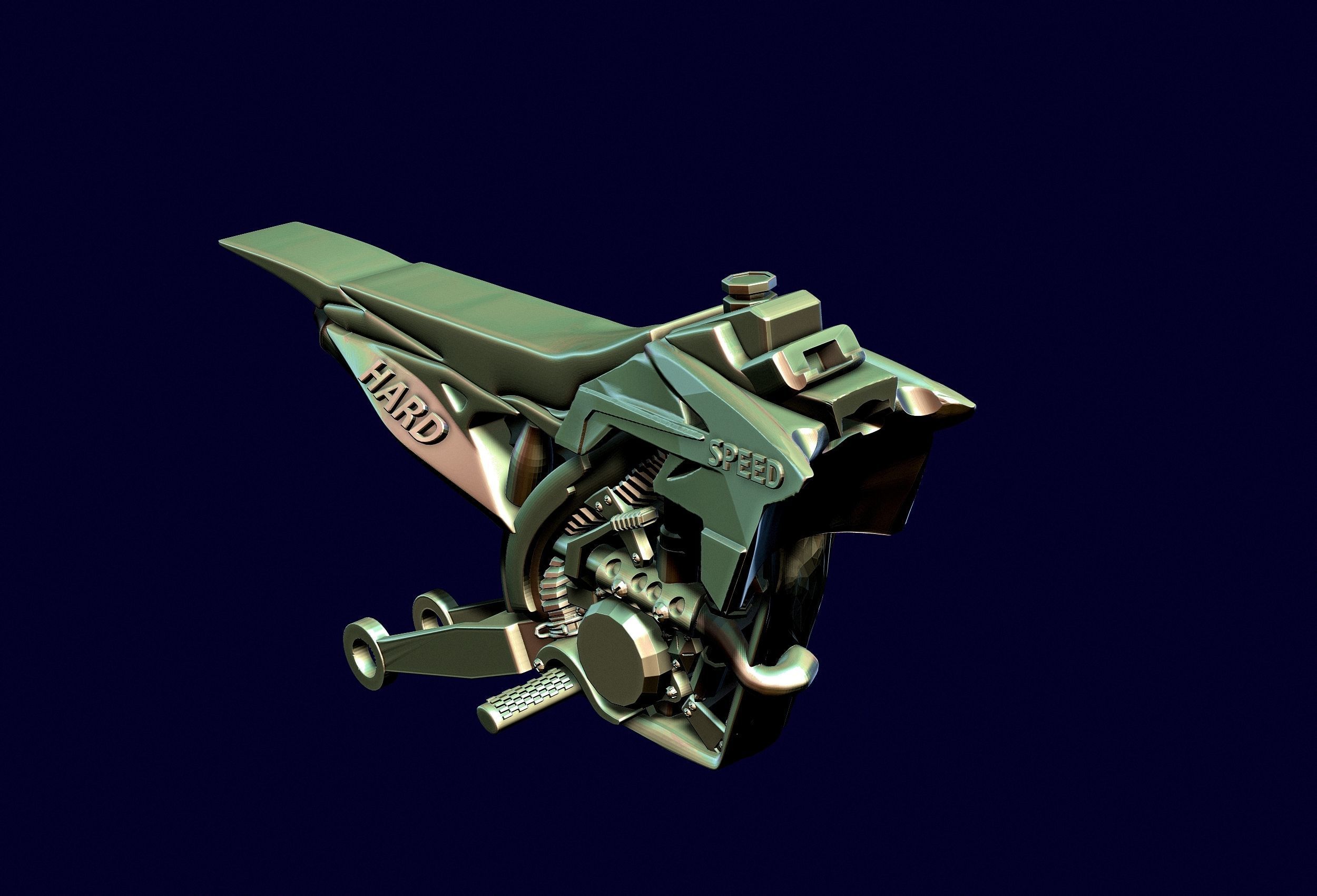 racing motorcycle Suzuki rmz-250 3D print model_13