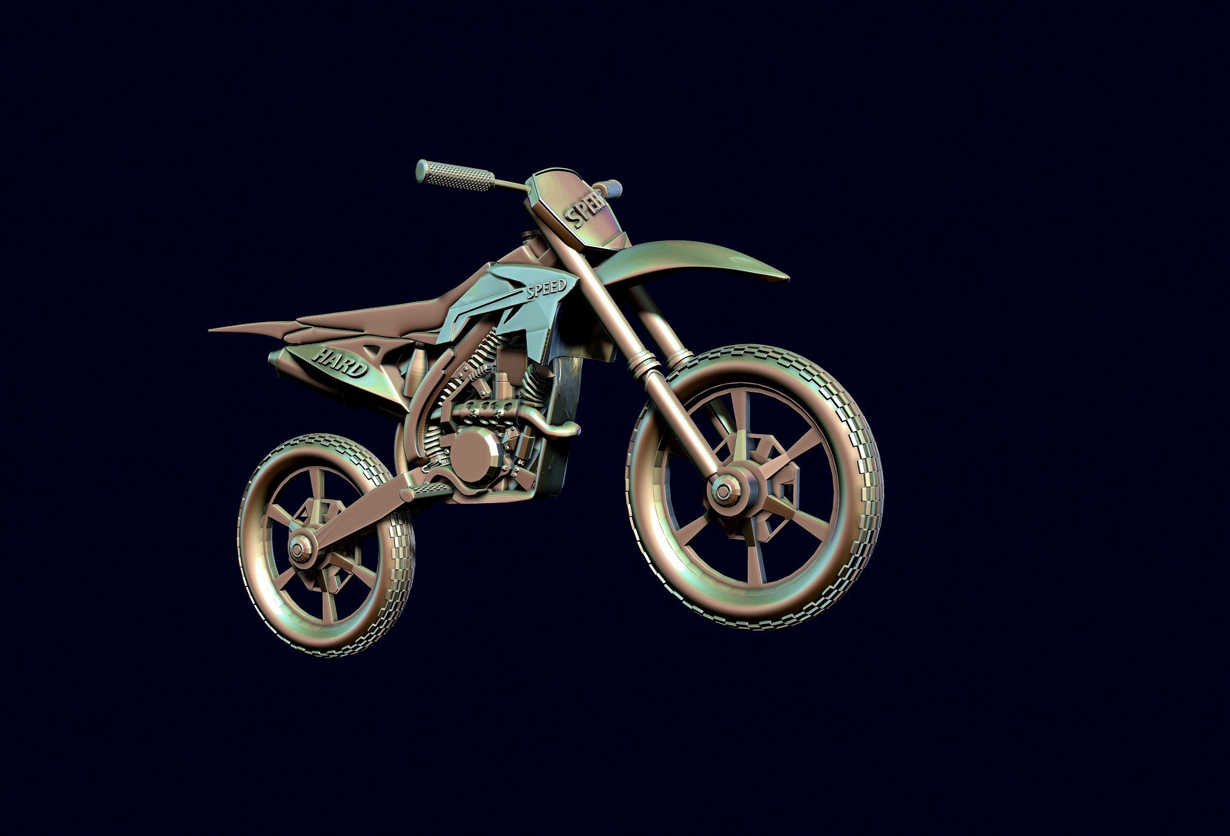racing motorcycle Suzuki rmz-250 3D print model_4