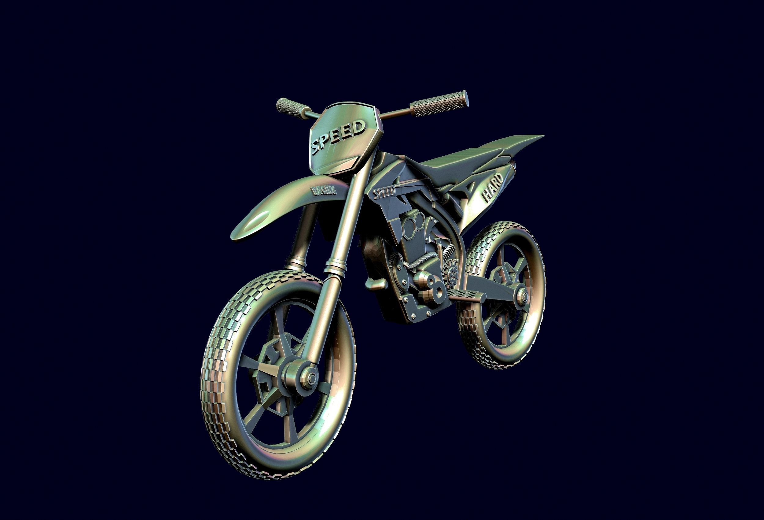 racing motorcycle Suzuki rmz-250 3D print model_2