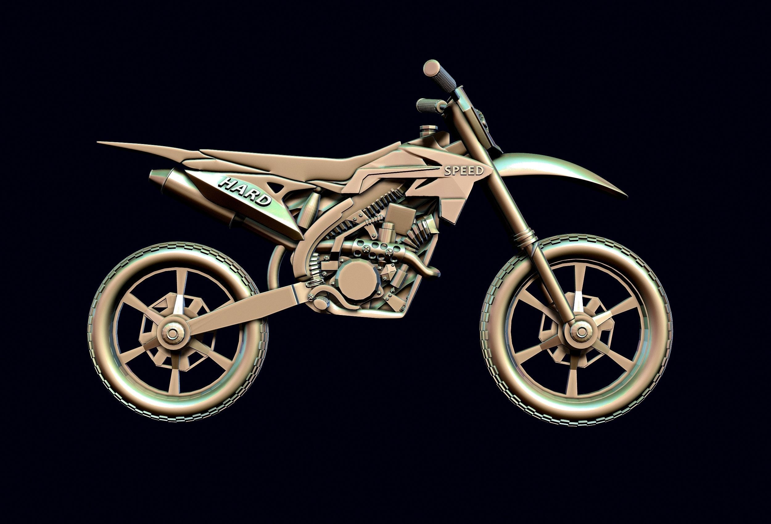 racing motorcycle Suzuki rmz-250 3D print model_1
