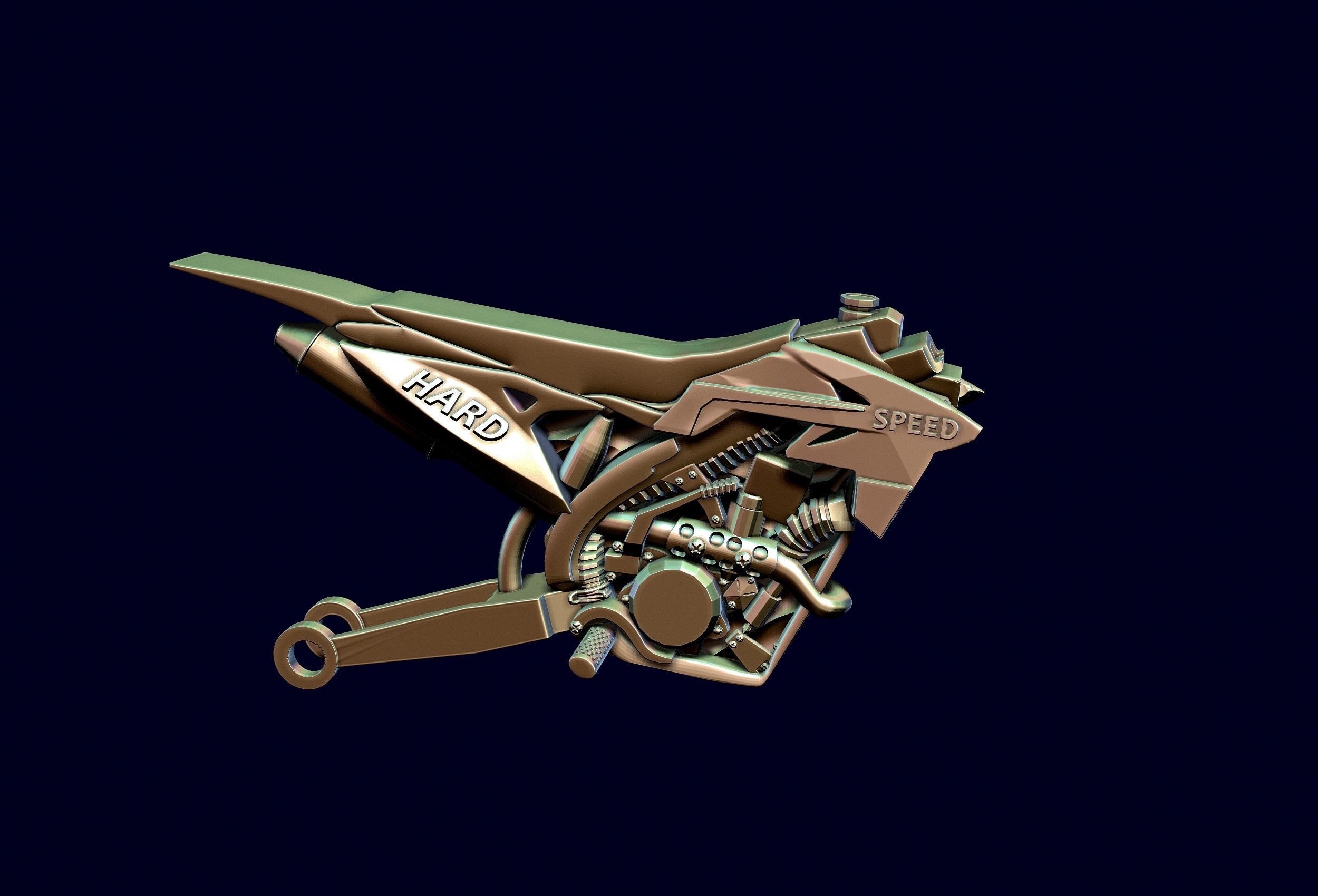 racing motorcycle Suzuki rmz-250 3D print model_8