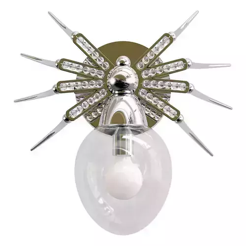 Ragno-1309-02-AP-1 spider wall light with crystals