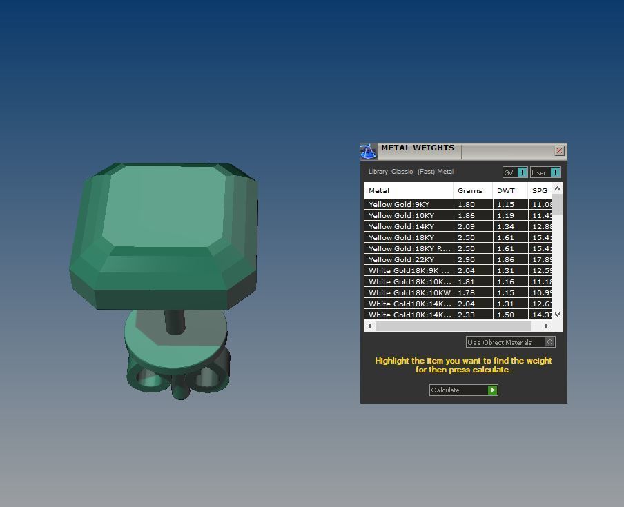 Diamond Shape Stud Earring Mix Size 3D print model_11