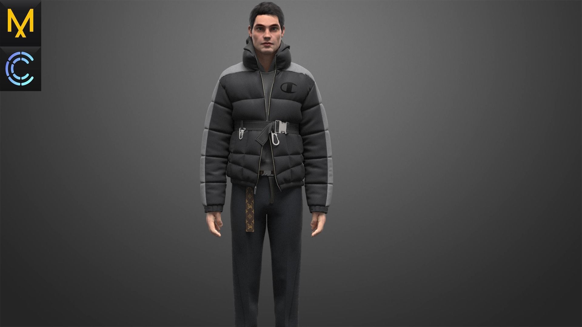 New Outfit  Male OBJ mtl FBX ZPRJ 3D model_3