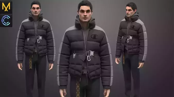 New Outfit  Male OBJ mtl FBX ZPRJ