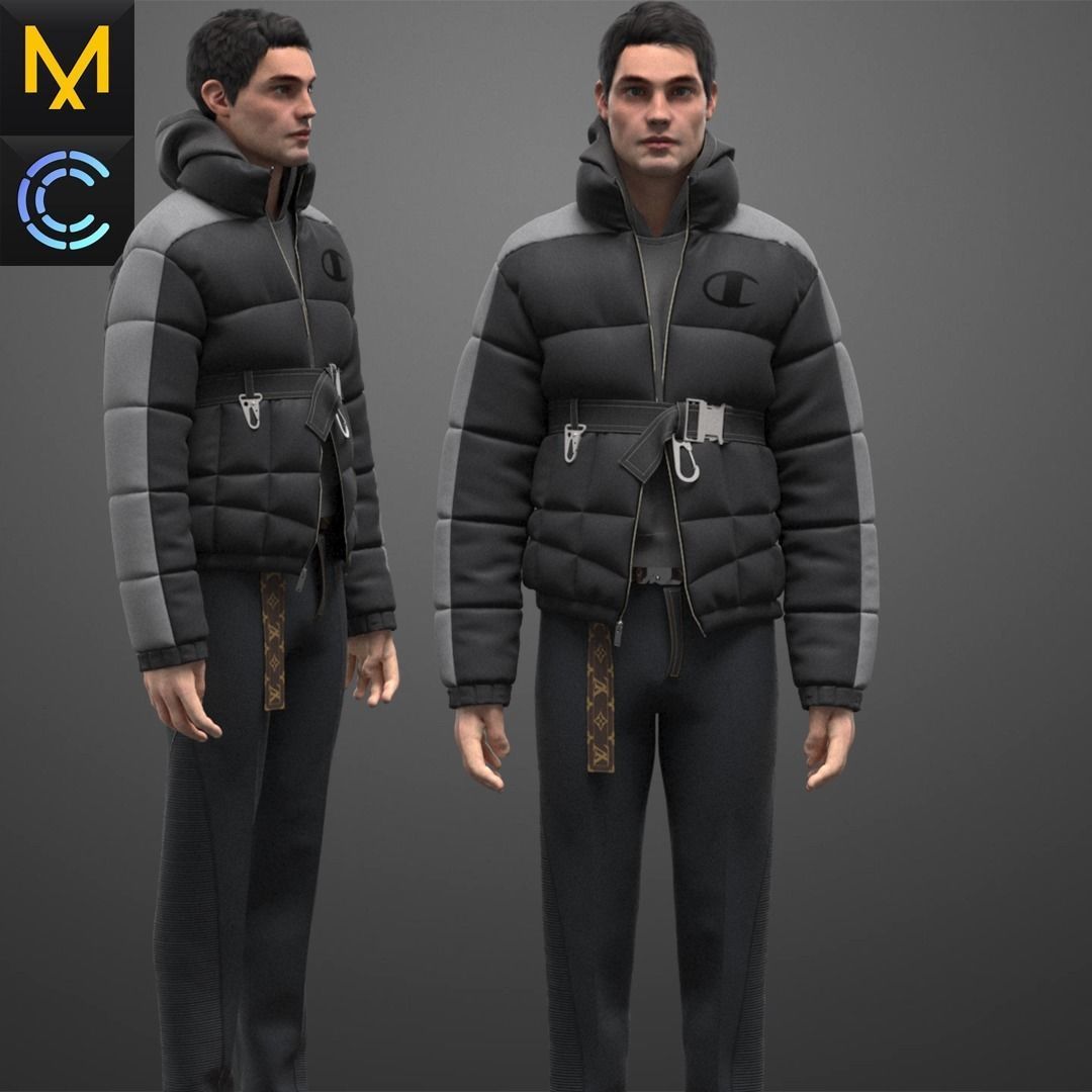 New Outfit  Male OBJ mtl FBX ZPRJ 3D model_1