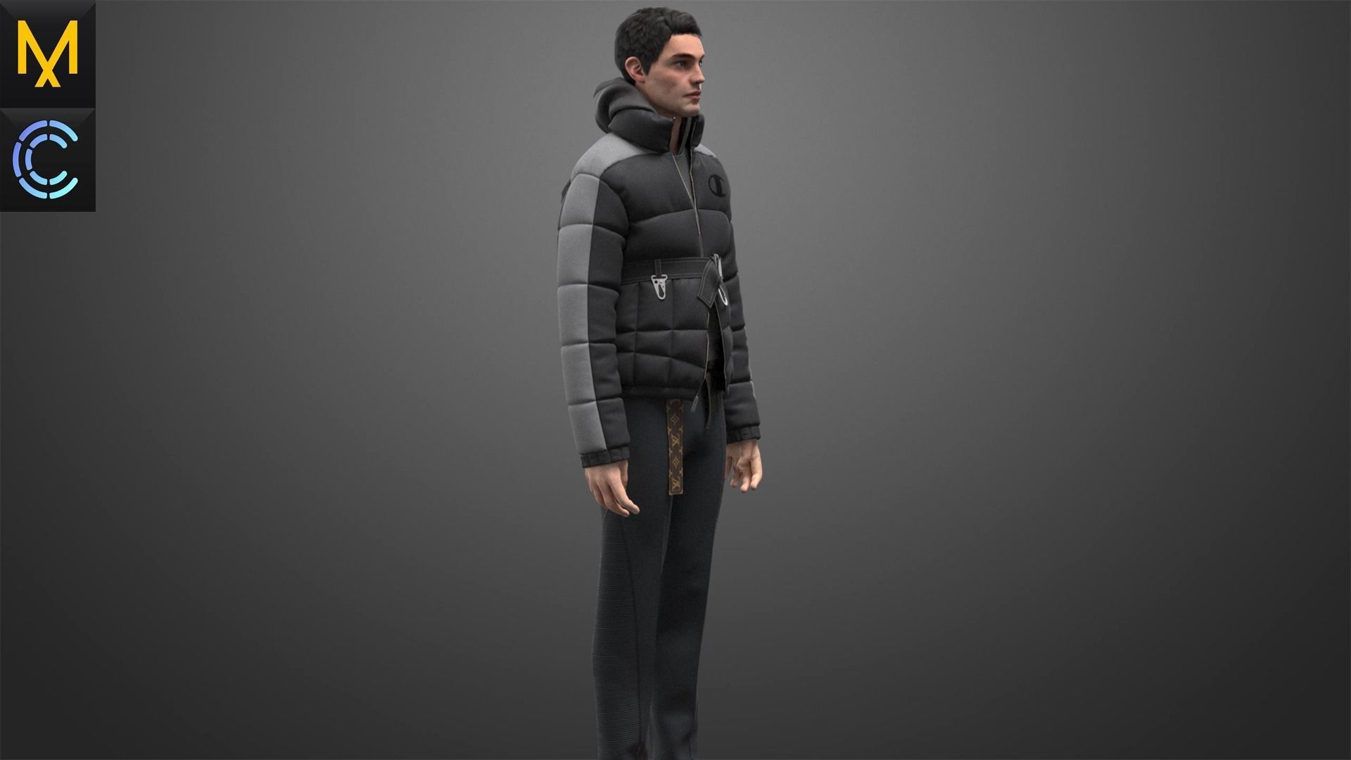 New Outfit  Male OBJ mtl FBX ZPRJ 3D model_7