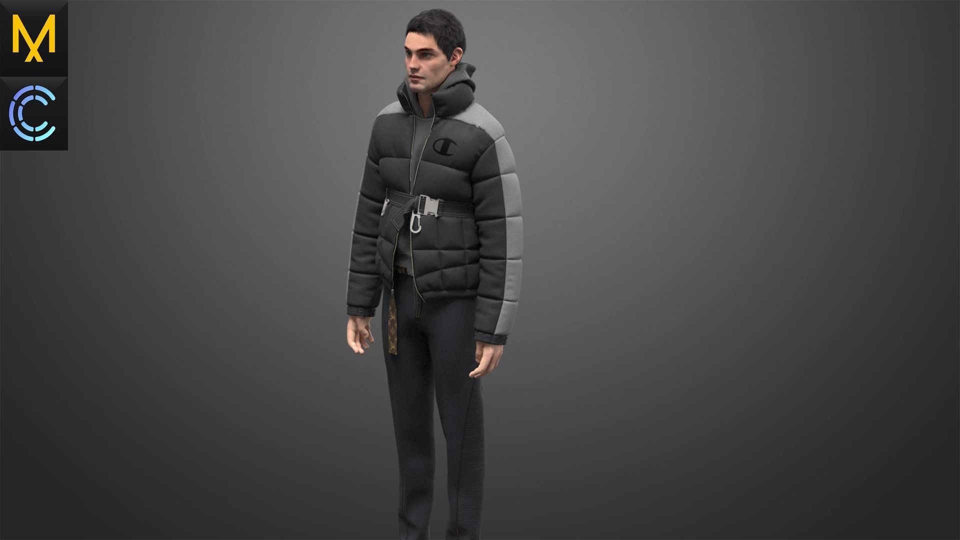 New Outfit  Male OBJ mtl FBX ZPRJ 3D model_4