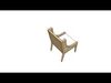 Rattan Dining Chair 3D model_1