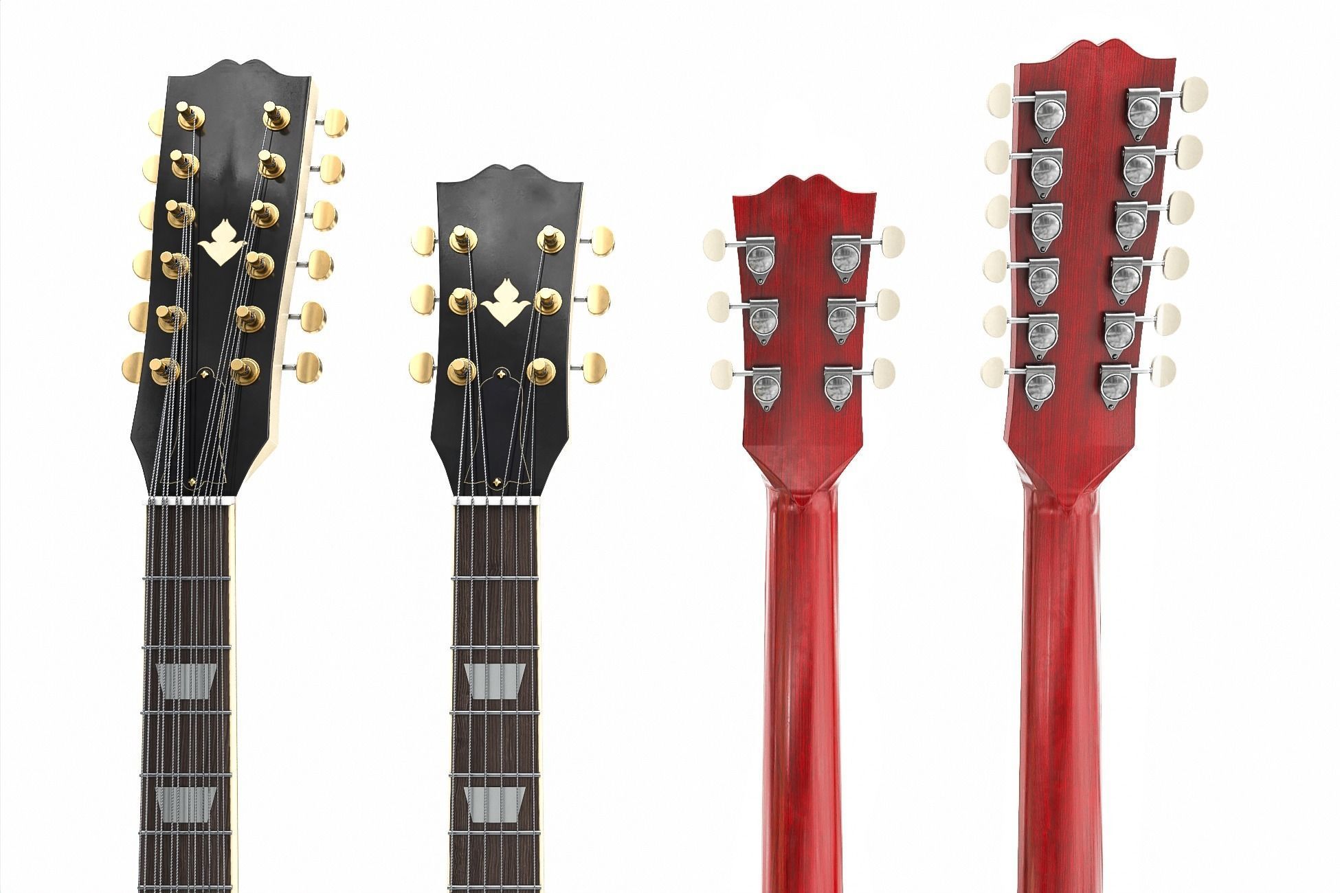 Electric Guitar Part 7 Low-poly 3D model_6