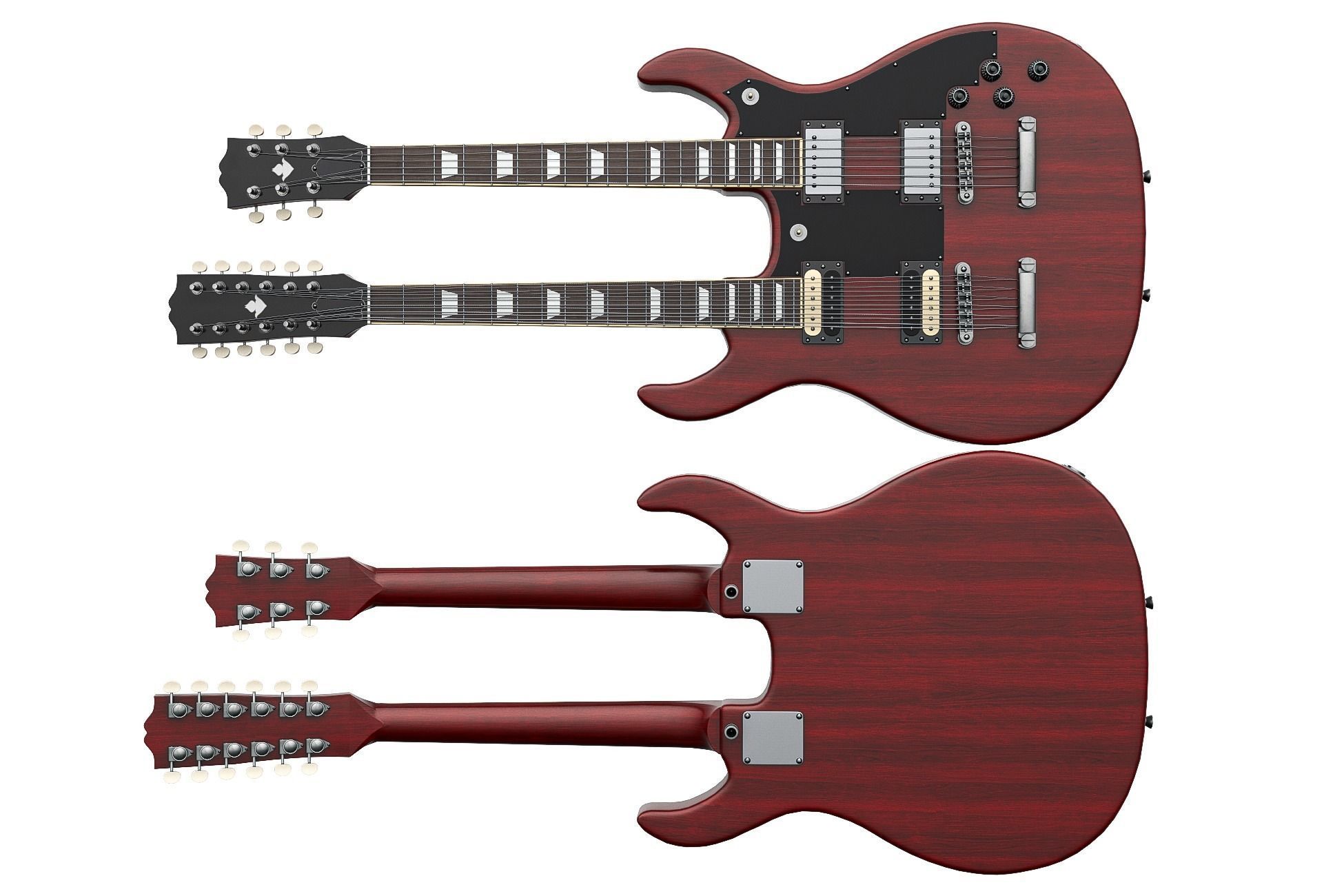 Electric Guitar Part 7 Low-poly 3D model_5