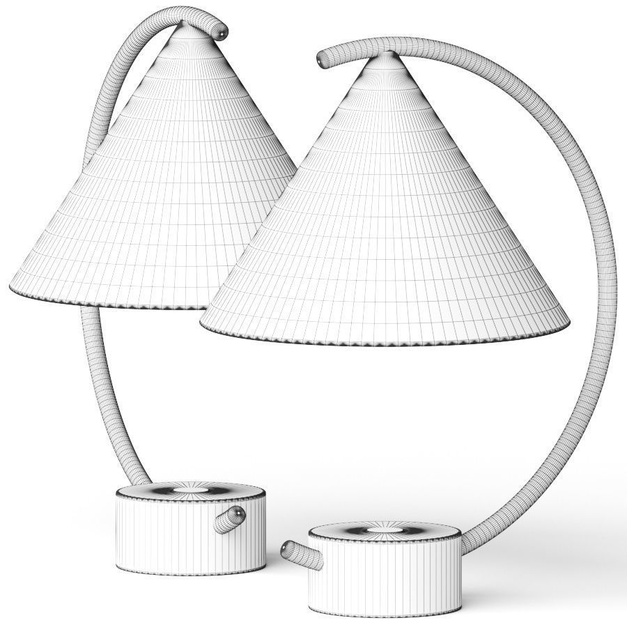 Ferm LIVING Meridian Table Lamp 3D model_1