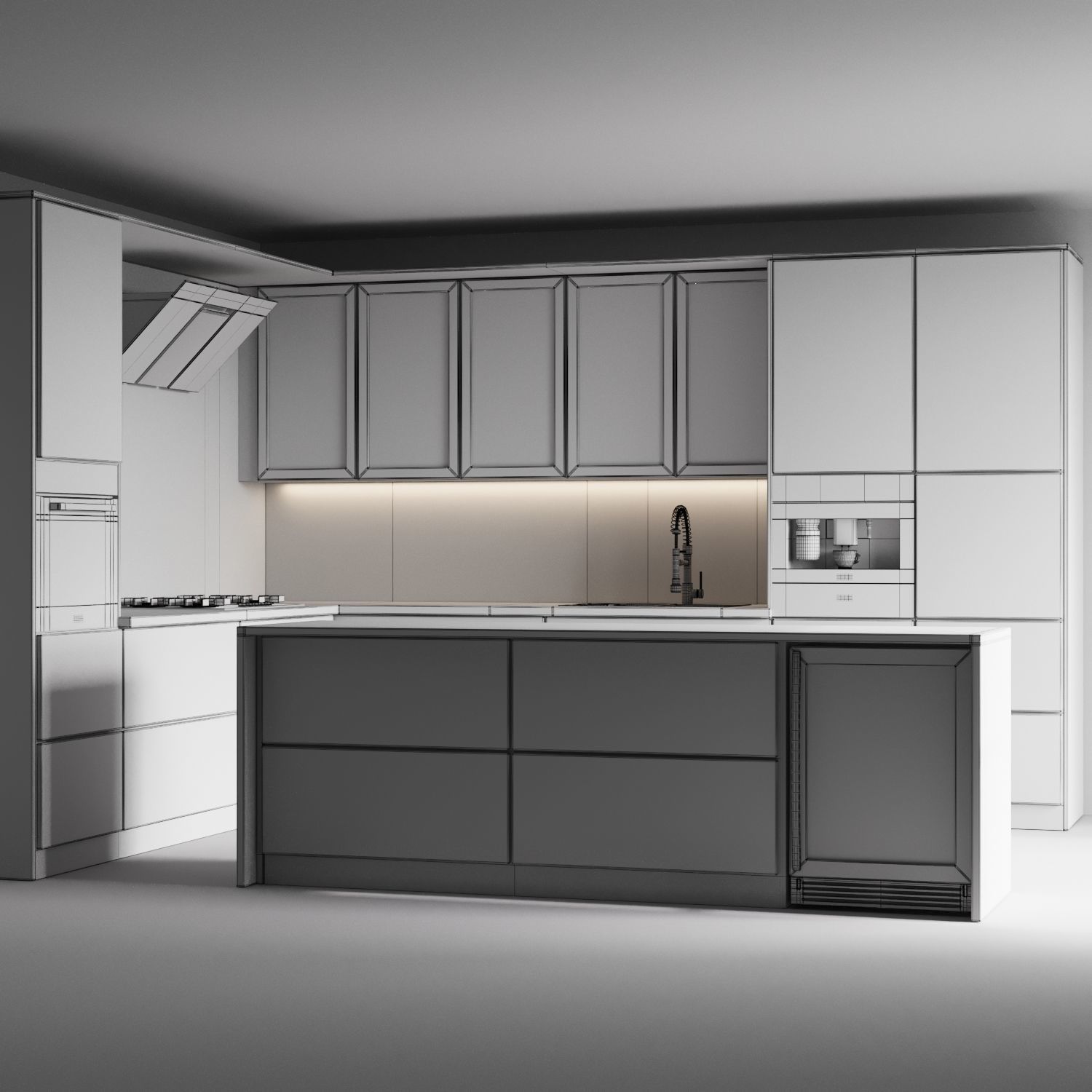 Kitchen 025 3D model_4