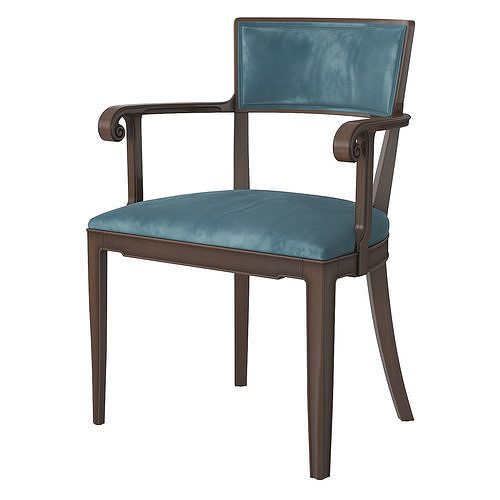 HM Luther desk chair Low-poly 3D model