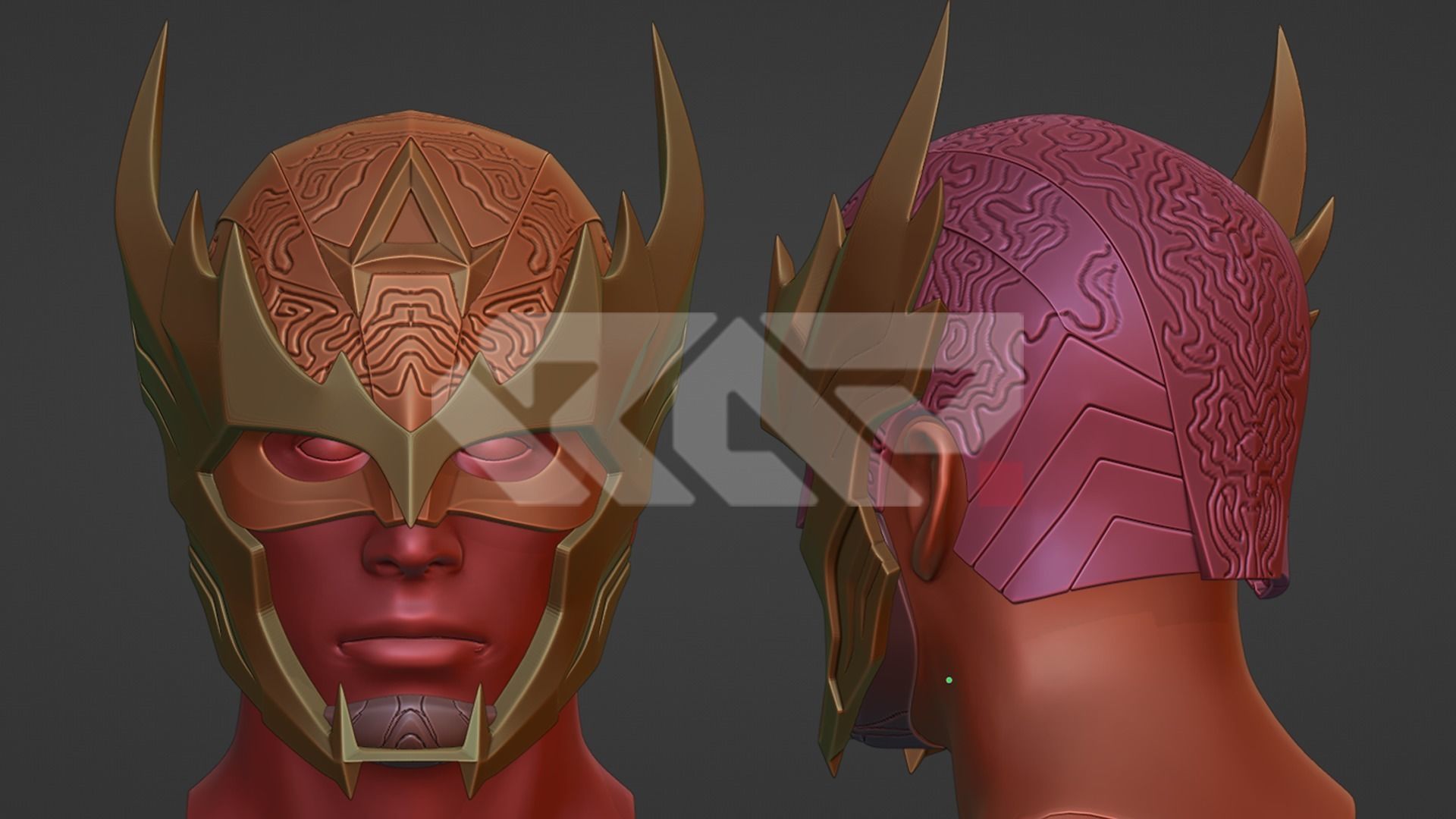 Captain America Dark Domain 3D print model_3