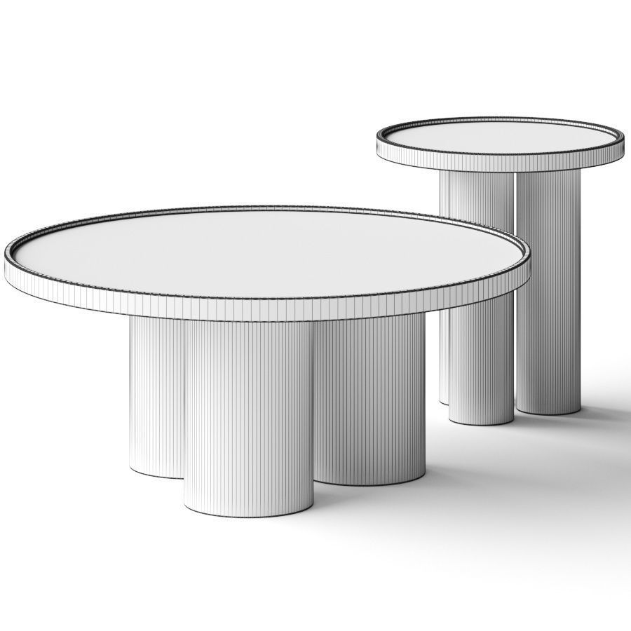 Lulu and Georgia Delta Round Coffee Tables 3D model_1