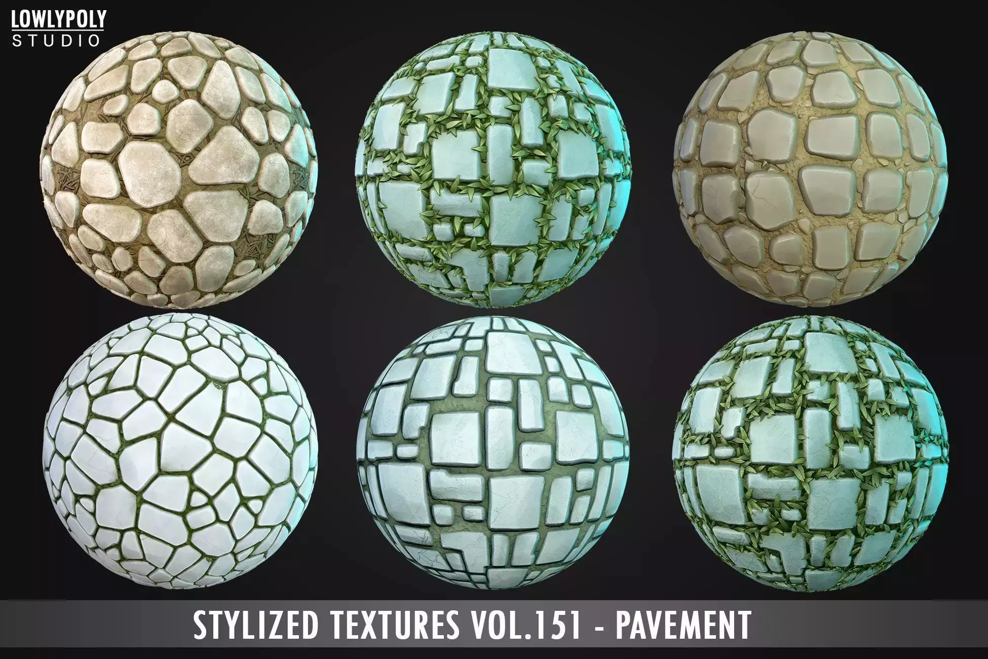 Stylized Pavement Vol 151 - Hand Painted Textures Texture_0