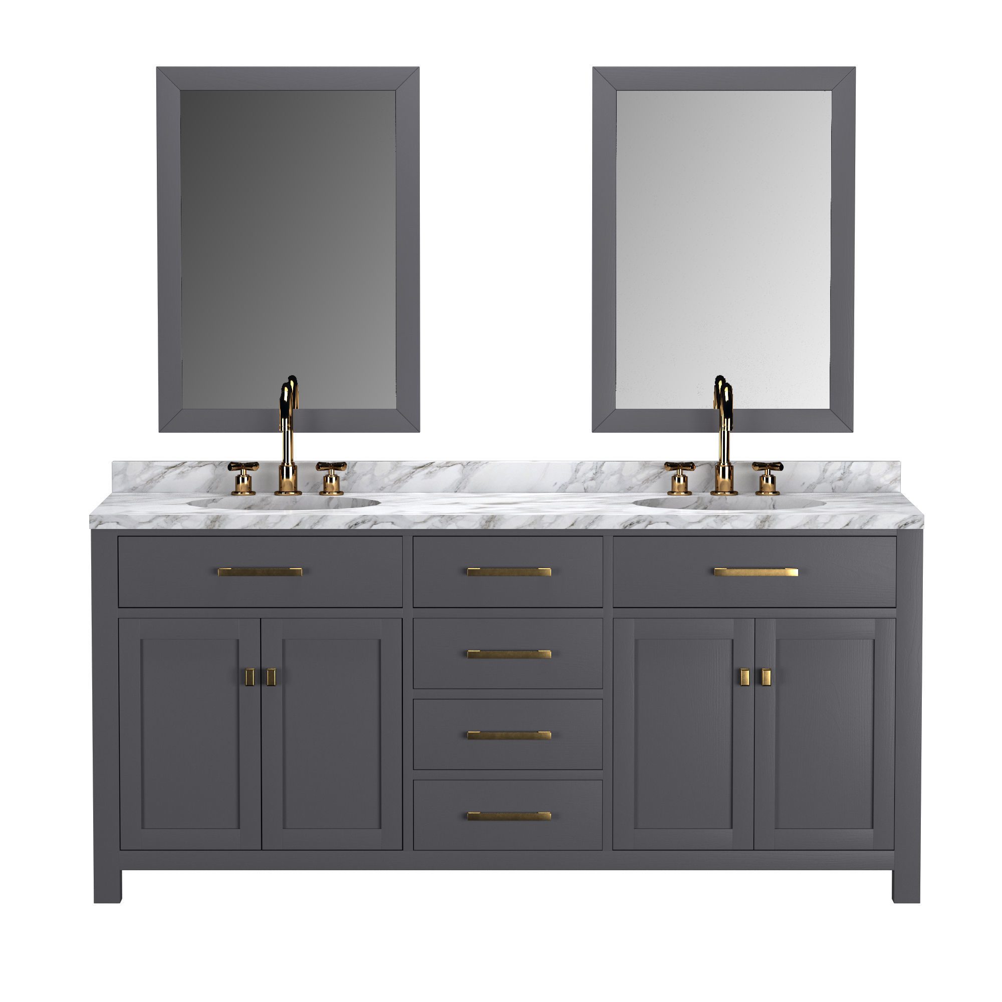 HUTTON DOUBLE VANITY 3D model_1