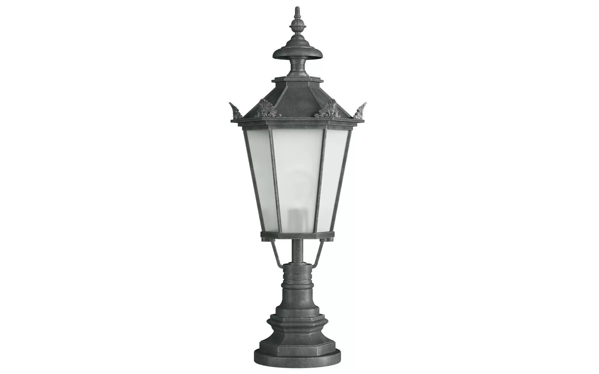 Classic street Outdoor landscape wrought  light Lamp Lantern  3D model_0