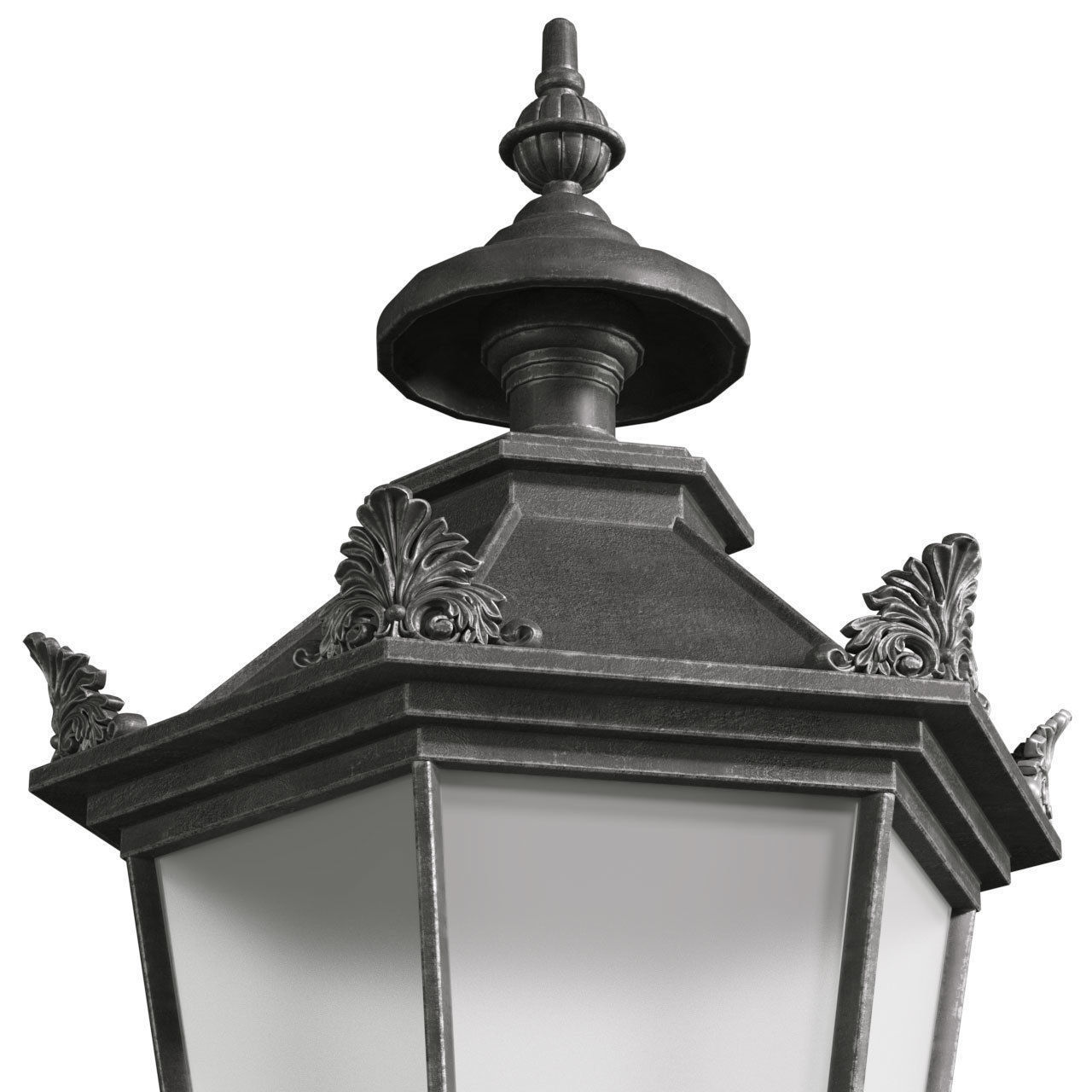 Classic street Outdoor landscape wrought  light Lamp Lantern  3D model_3