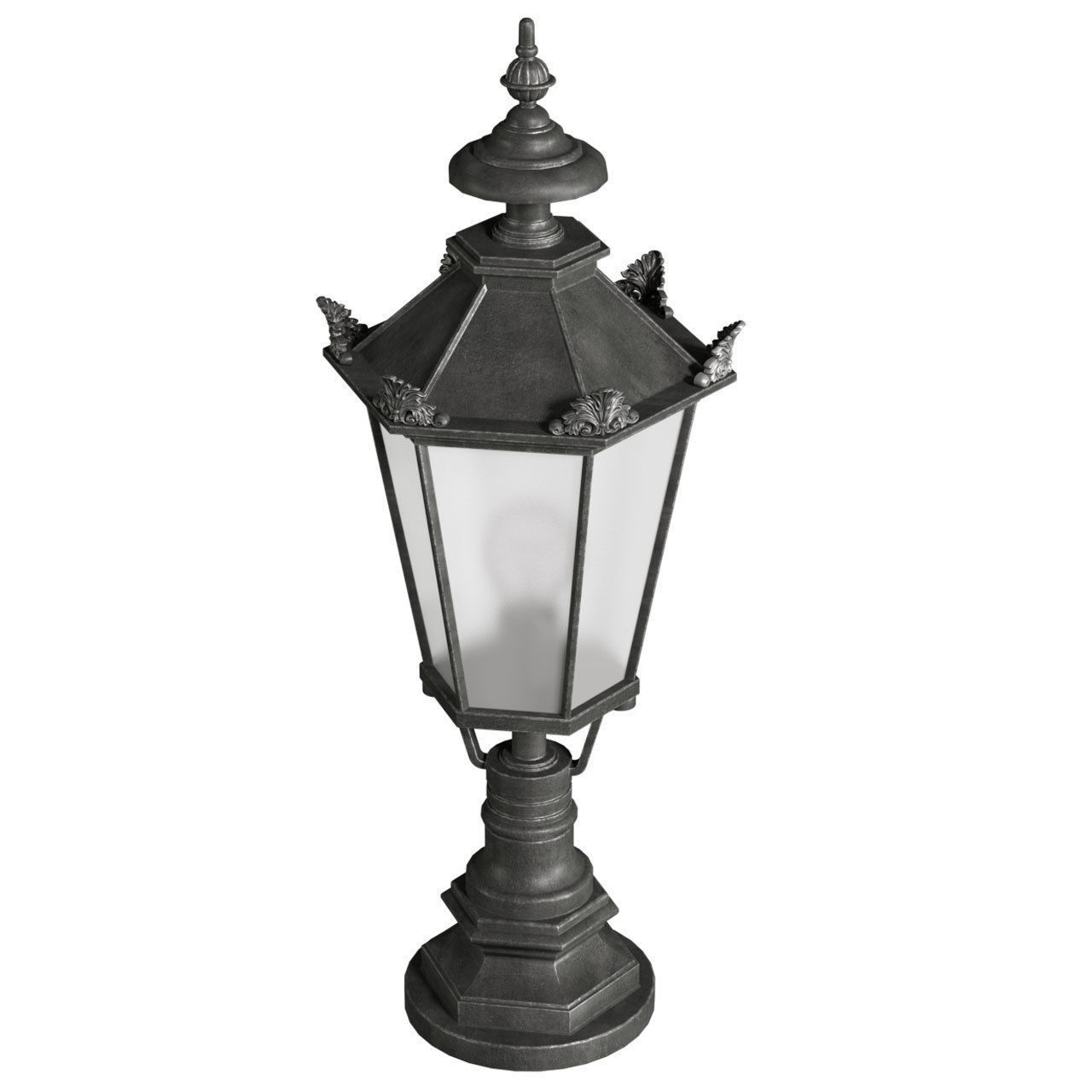 Classic street Outdoor landscape wrought  light Lamp Lantern  3D model_2