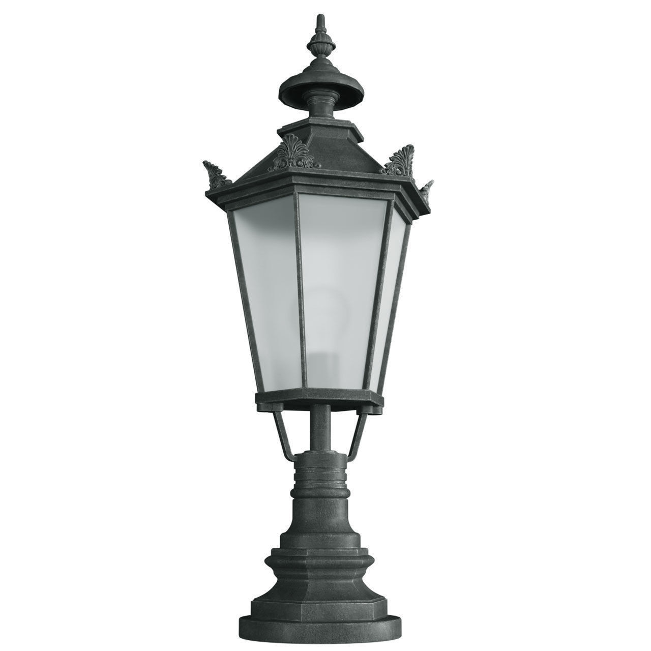 Classic street Outdoor landscape wrought  light Lamp Lantern  3D model_1