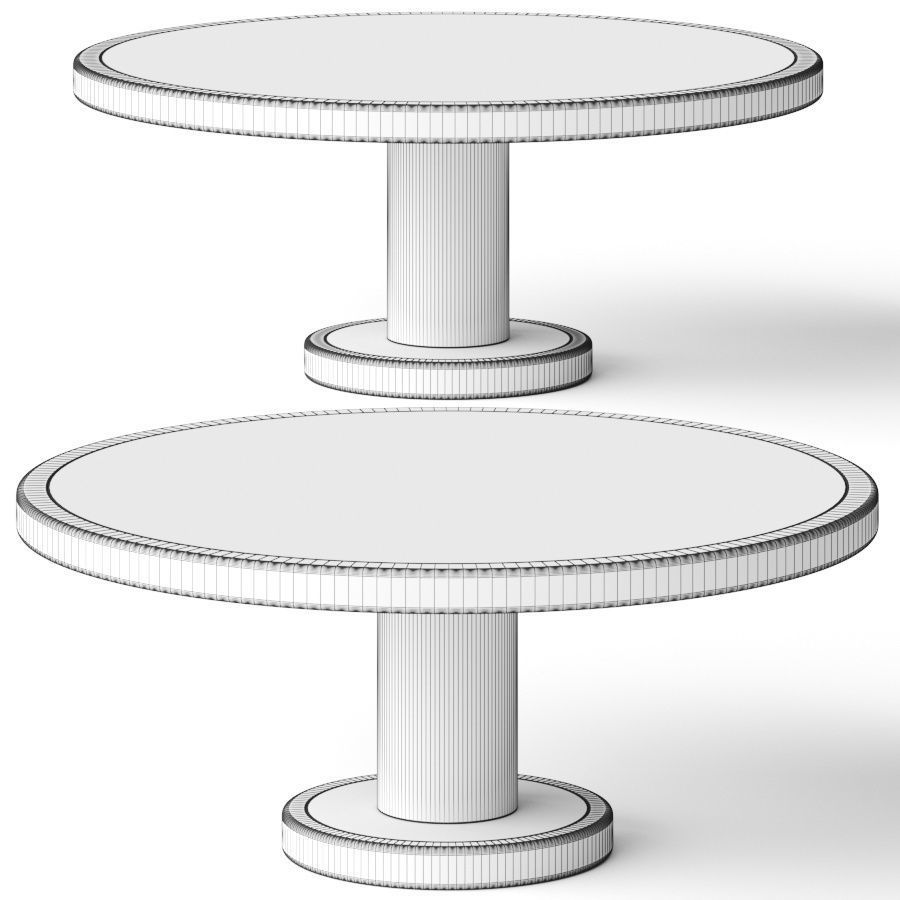 Lulu and Georgia Kirsi Round Coffee Tables 3D model_1