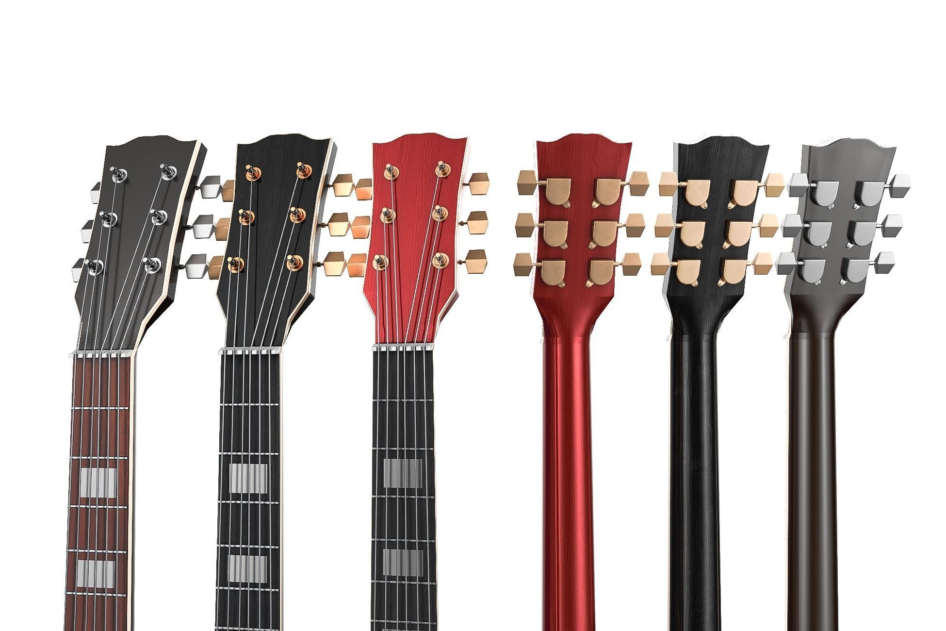 Electric Guitar Part 4 Low-poly 3D model_6