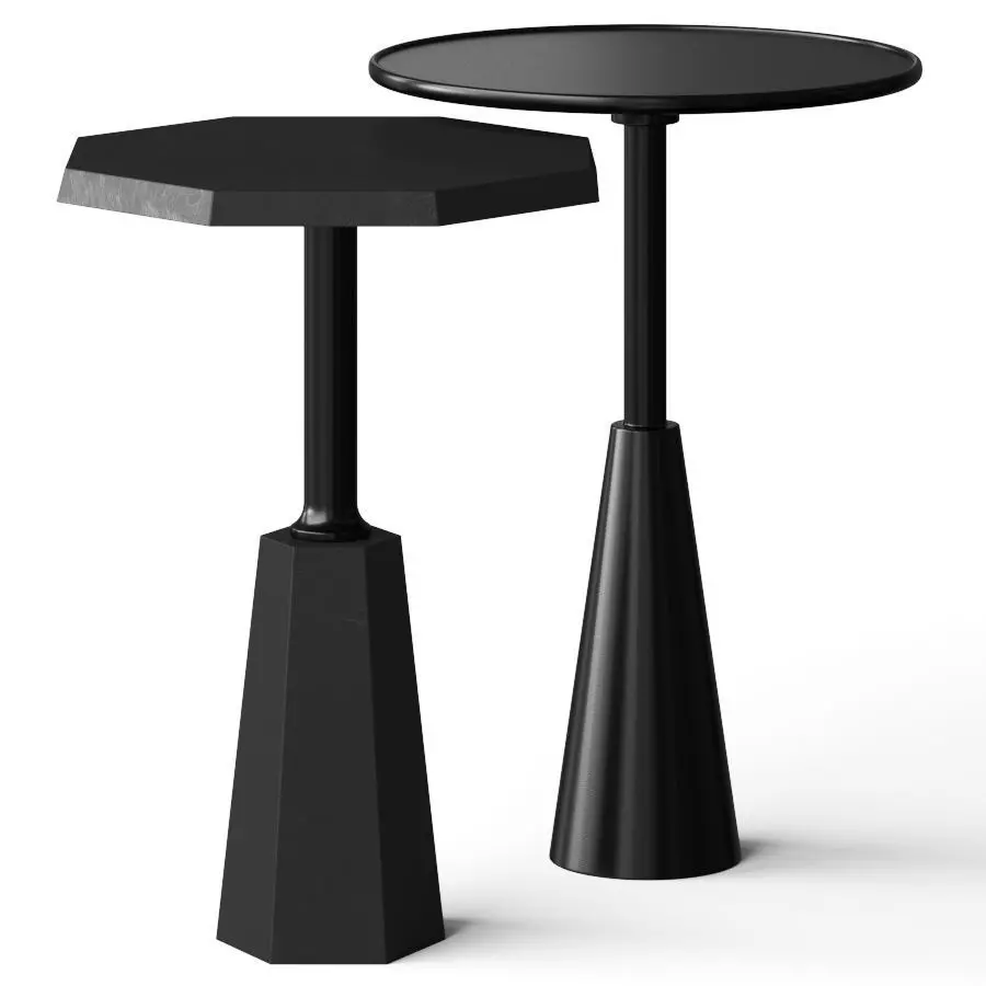 Lulu and Georgia Knolle and Arashi Side Tables Set 3D model_0