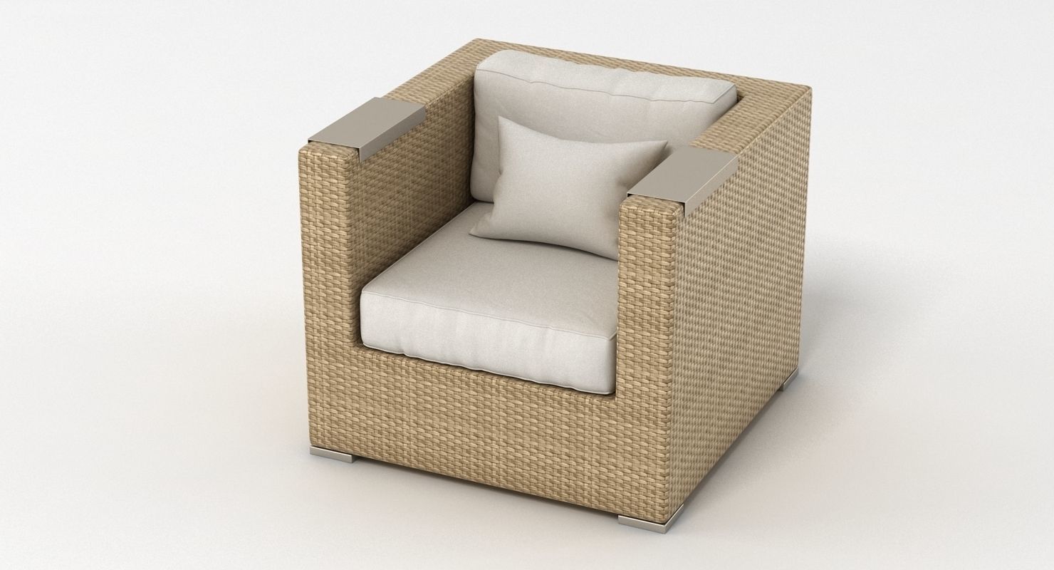 Dedon Garden Furniture Set 3D model_11