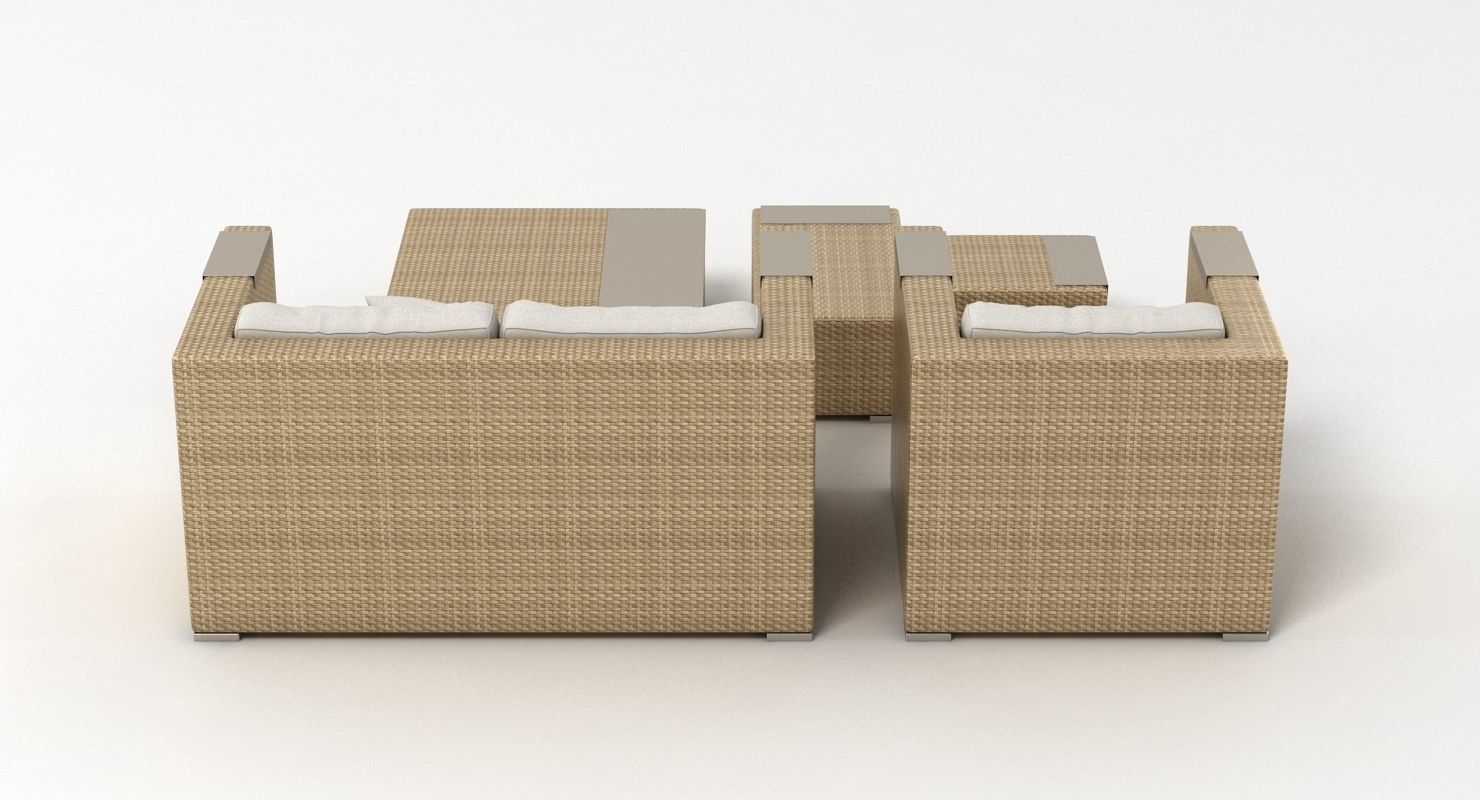 Dedon Garden Furniture Set 3D model_2