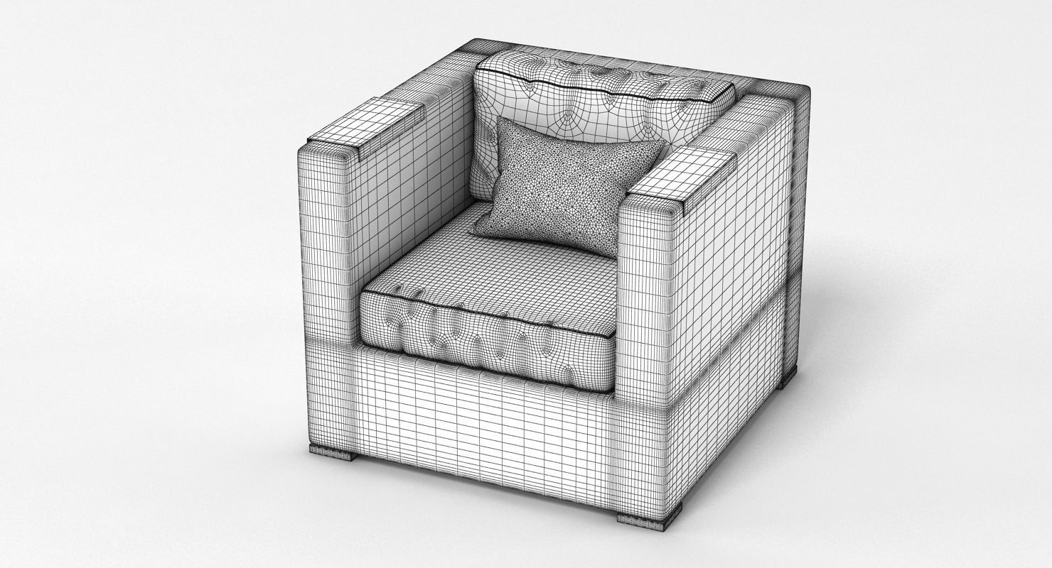 Dedon Garden Furniture Set 3D model_12