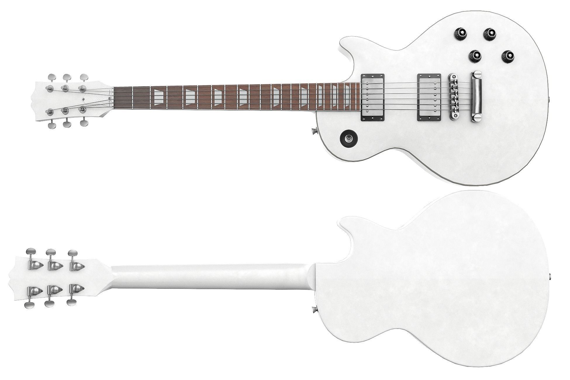 Electric Guitar Part 3 Low-poly 3D model_4